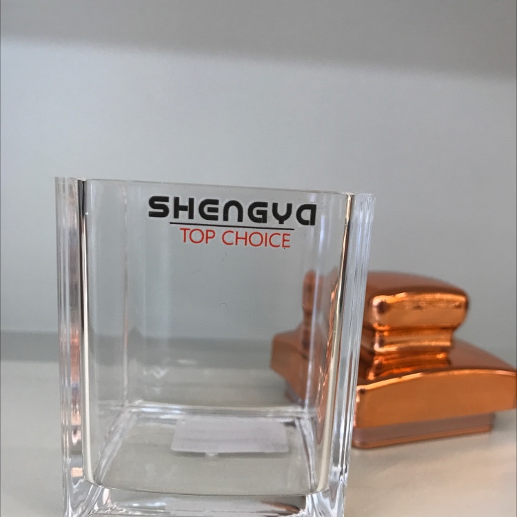 Rose gold lid mini small square handle sealed can 5.9*5.9*11 for food storage detail image 2