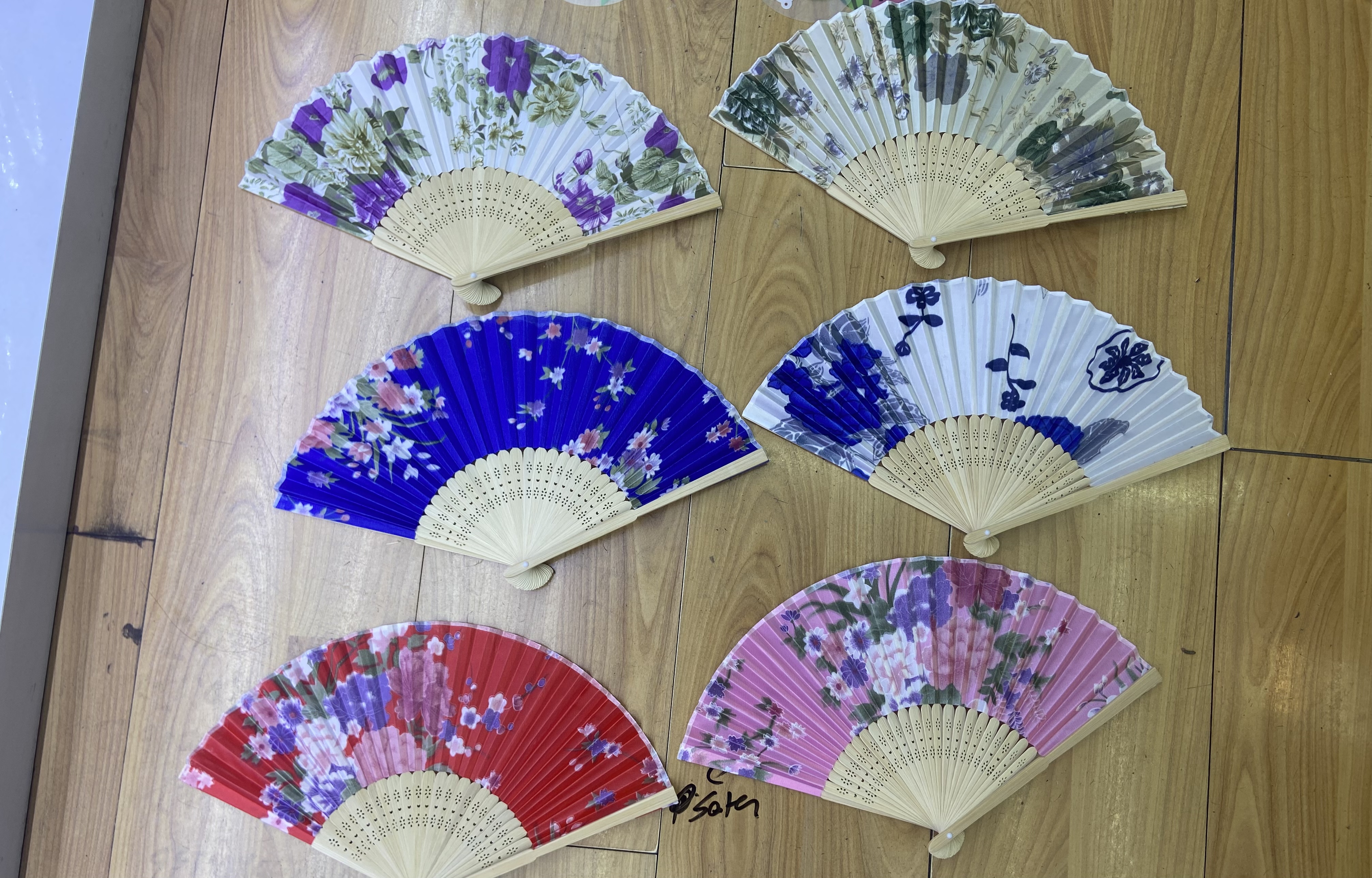 国潮风香木折扇女夏手工蒲扇便携清凉雅致扇子古风防暑随身折叠