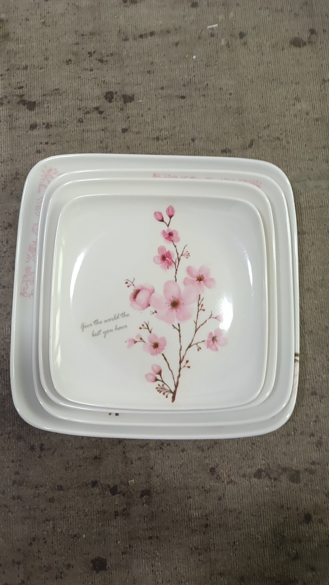 欧洲风格塑料餐盘烧烤盘酒店用品密胺盘子耐用易清洁