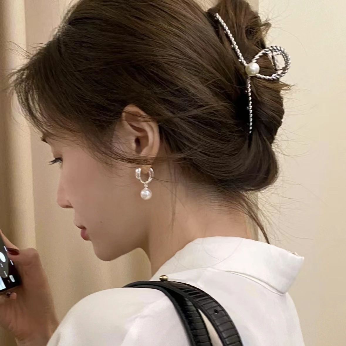 925 Silver ear rings, fashionable and elegant for women, anti-allergy ear buckles, new Korean version earrings, 458 accessories, earrings, earrings, stud accessories detail image 2