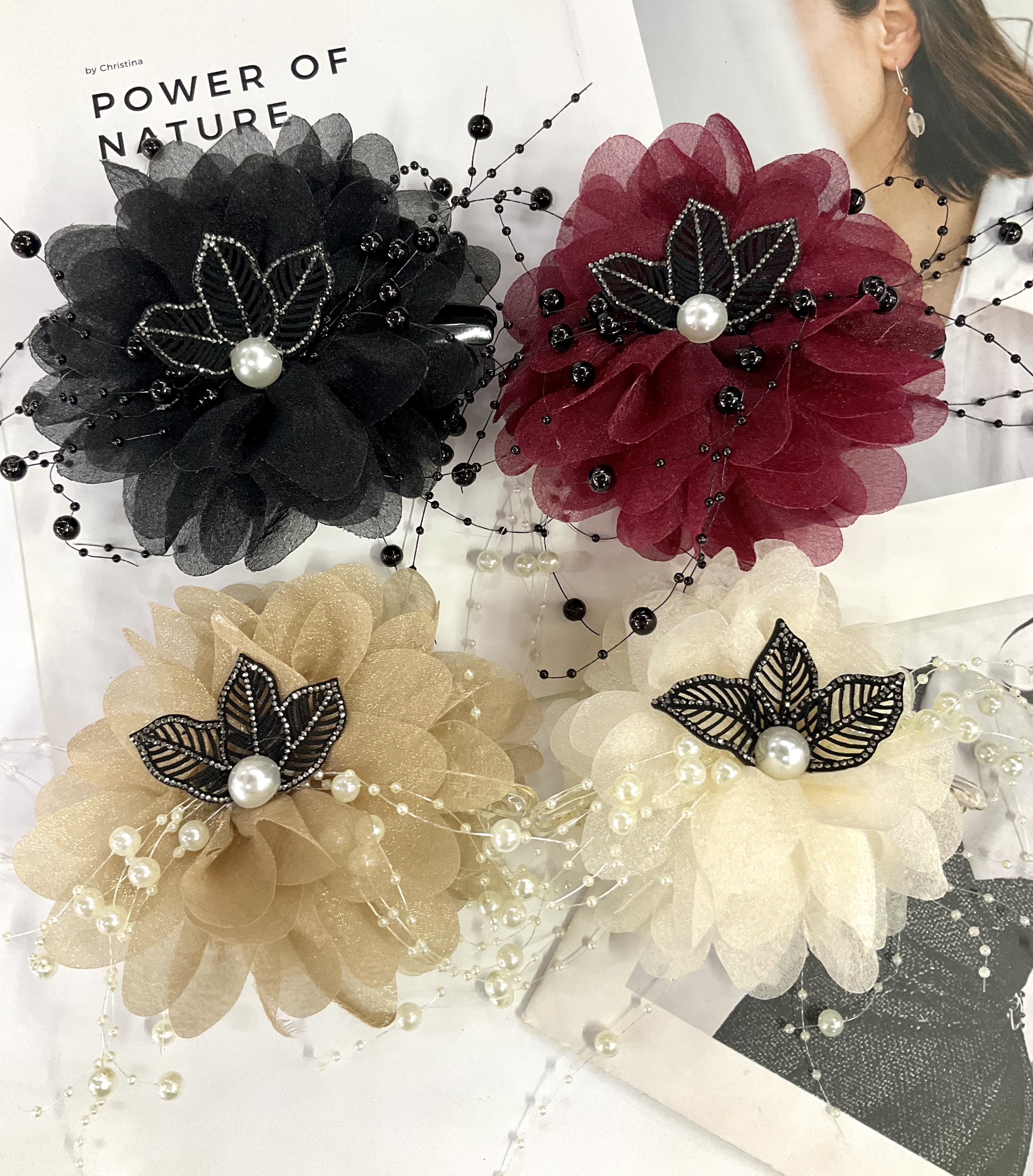 Hair clips, hair accessory grippers, head accessory grippers Specification image