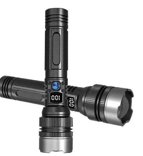 户外强光手电筒紫光鉴定灯便携多功能户外照明手电充电款产品图