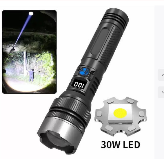 户外强光手电筒紫光鉴定灯便携多功能户外照明手电充电款详情图3