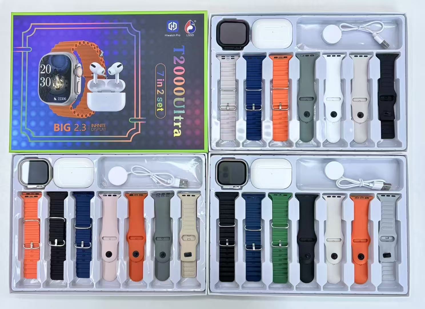 蓝牙耳机t2000u智能手表佩戴套装礼品