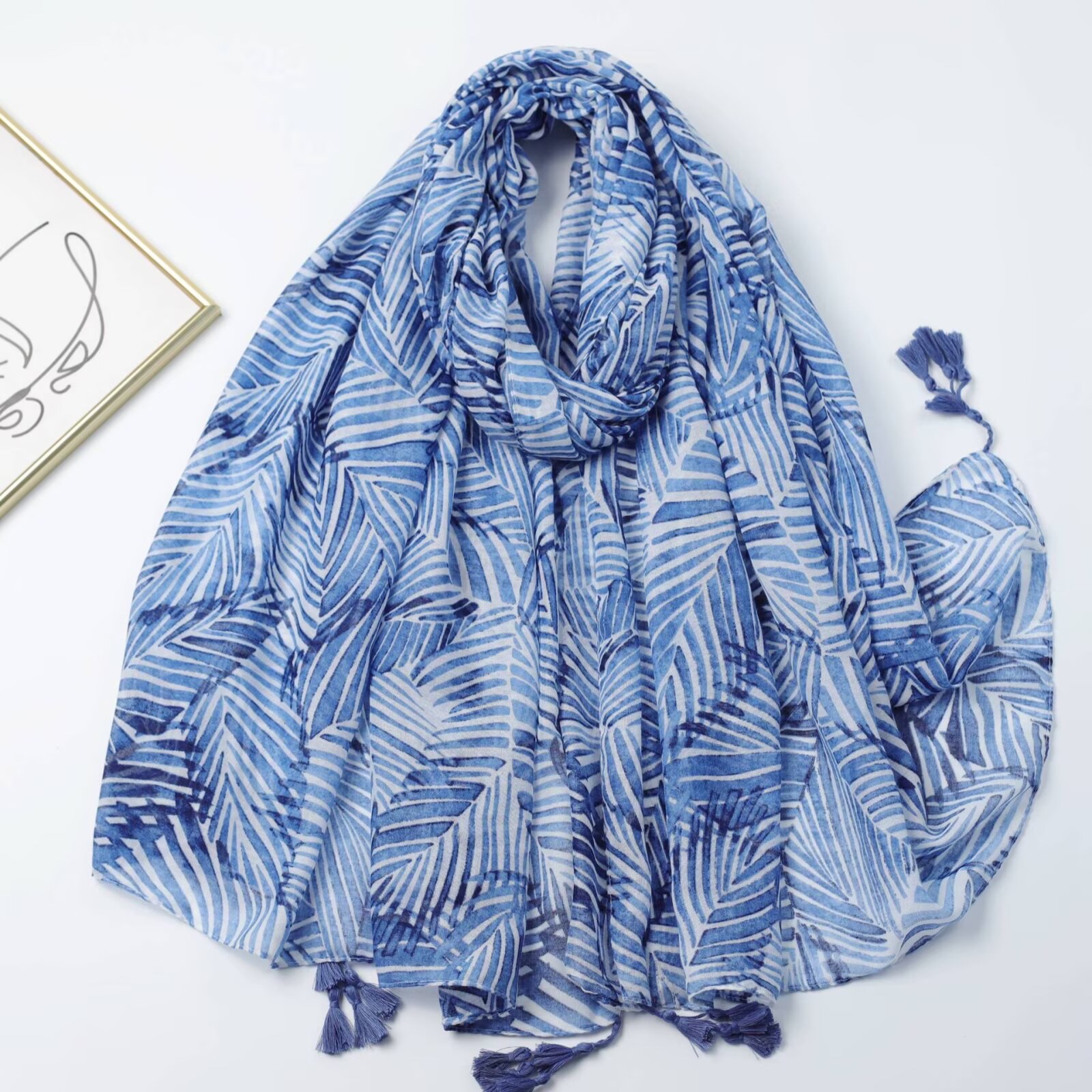 Silk scarf for women, long Muslim headscarf, cashmere imitation brand silk scarf, fashionable, versatile, comfortable and soft scarf, headscarf, silk scarf detail image 16