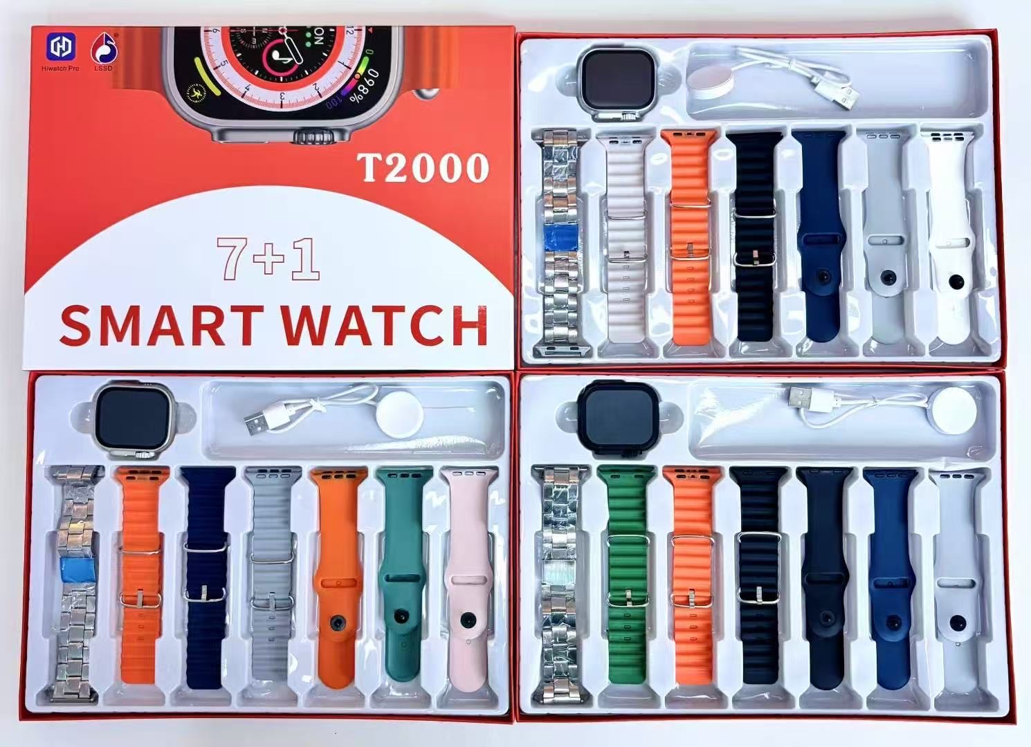 蓝牙耳机手表智能佩戴礼盒t2000/7+1