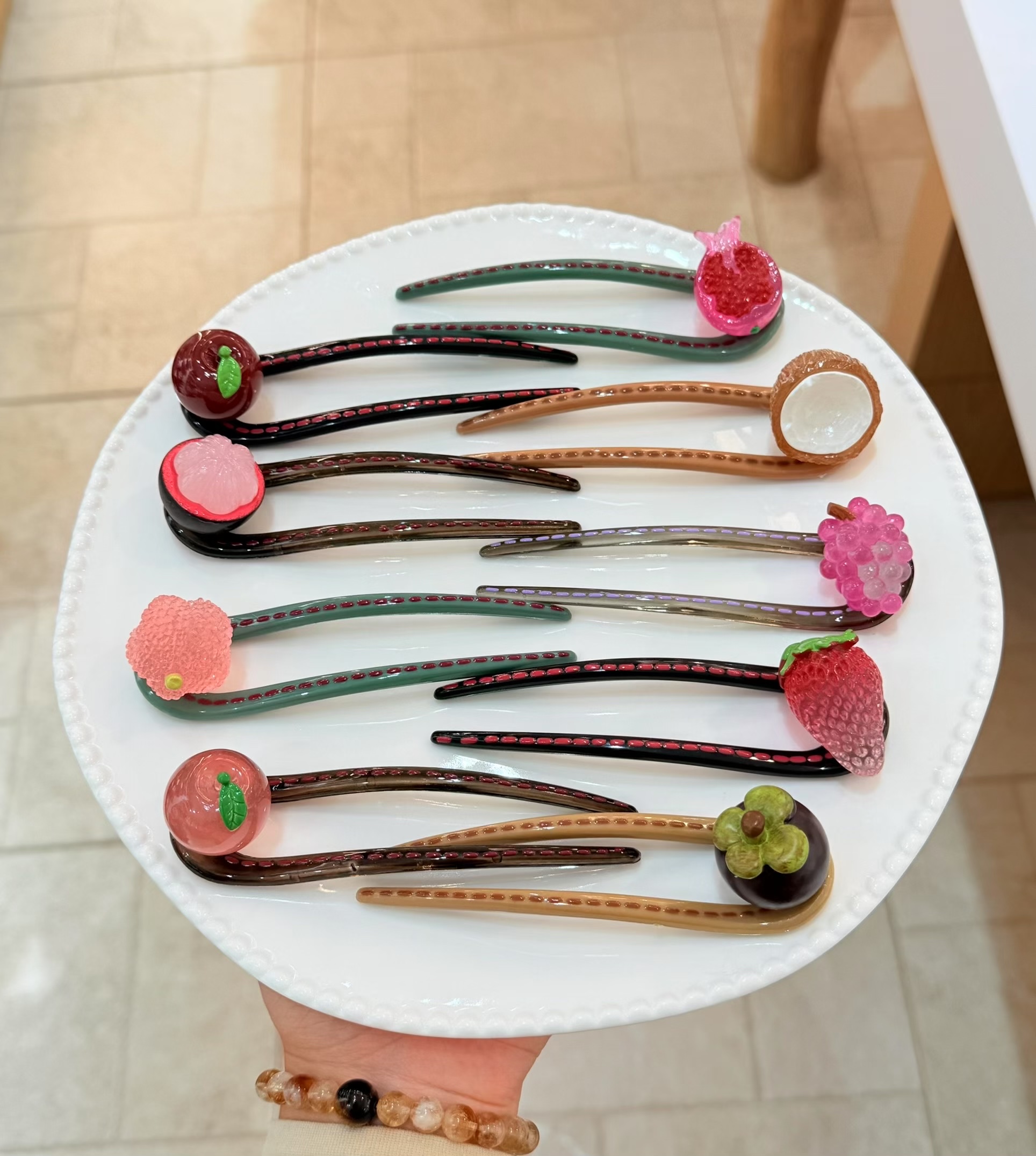 潮流多样水果发簪发饰