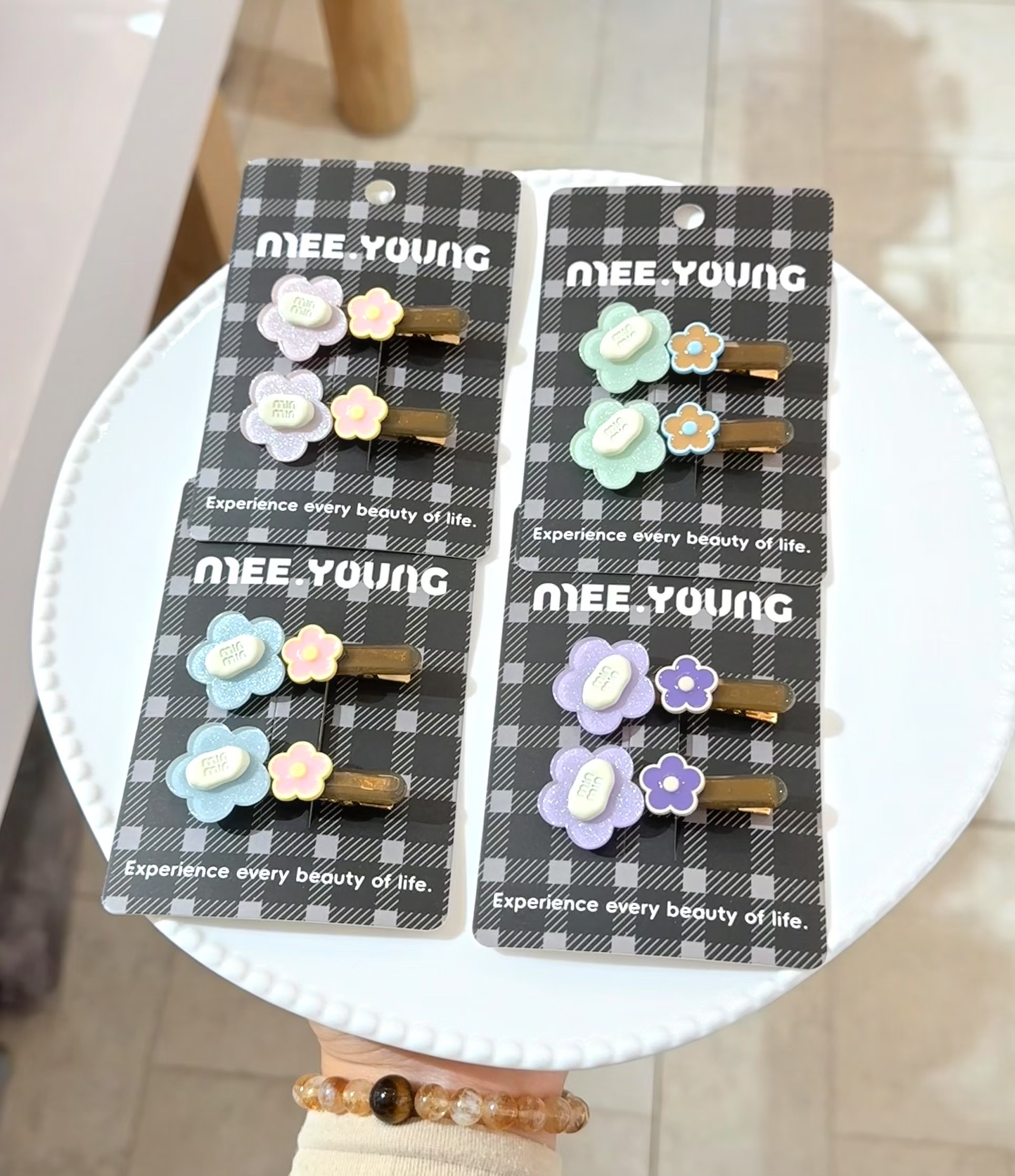 可爱花花发夹发饰