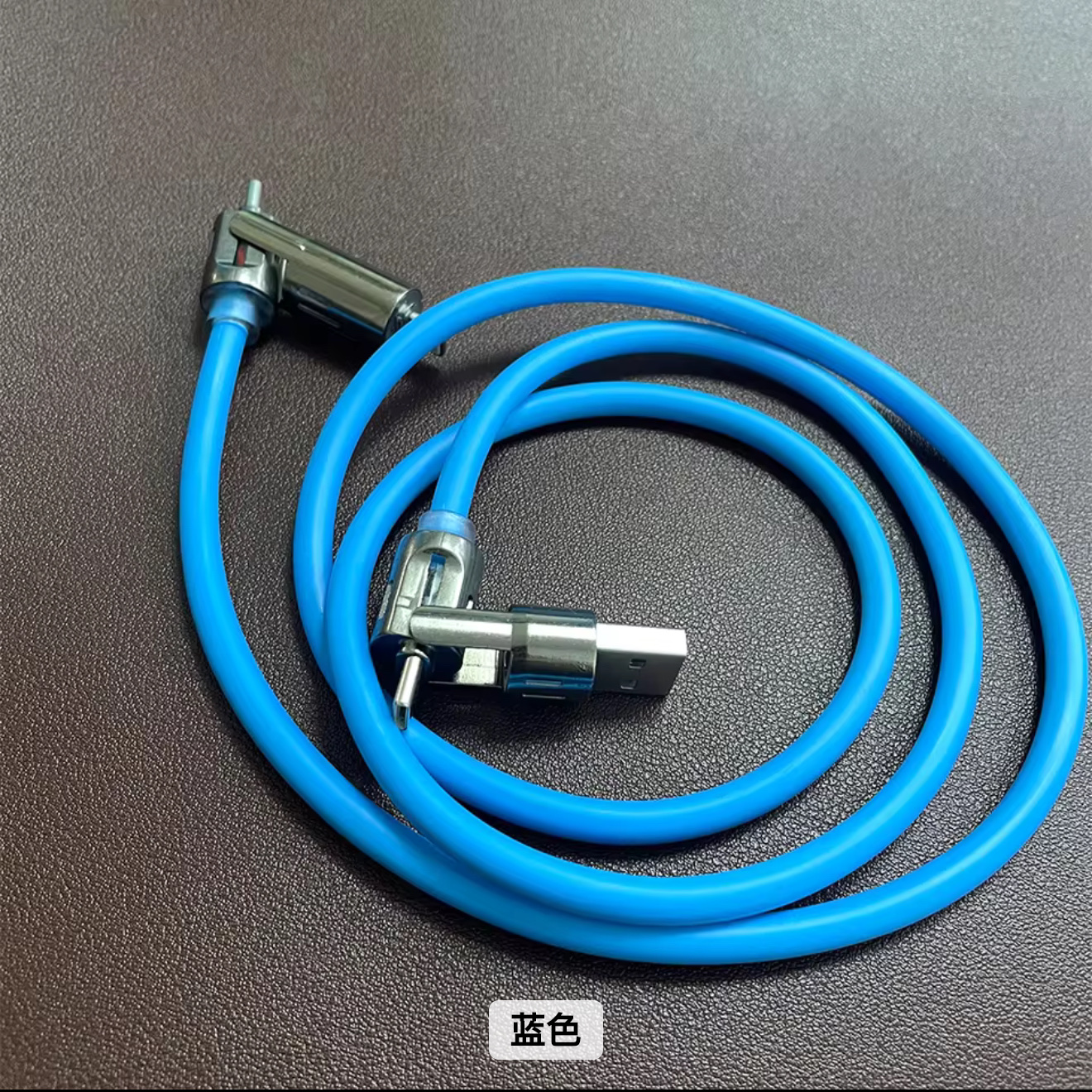 240w发光超快速充电呼吸灯彩虹锌合金4合1数据线详情图5