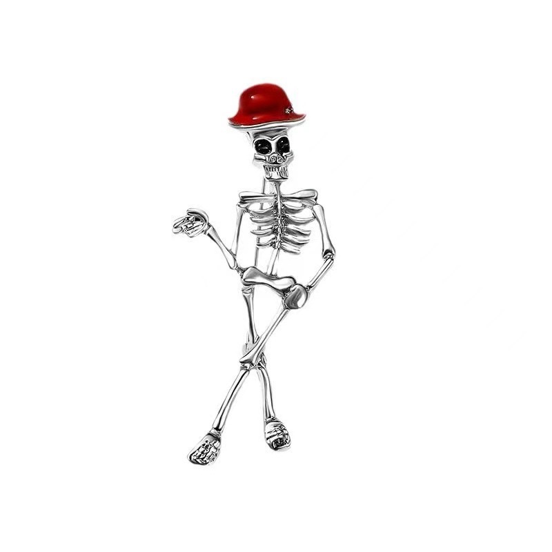 European and American cross-border skull ghost skeleton brooch, Halloween personalized, exaggerated and terrifying brooch, brooch, clothing and accessories detail image 8