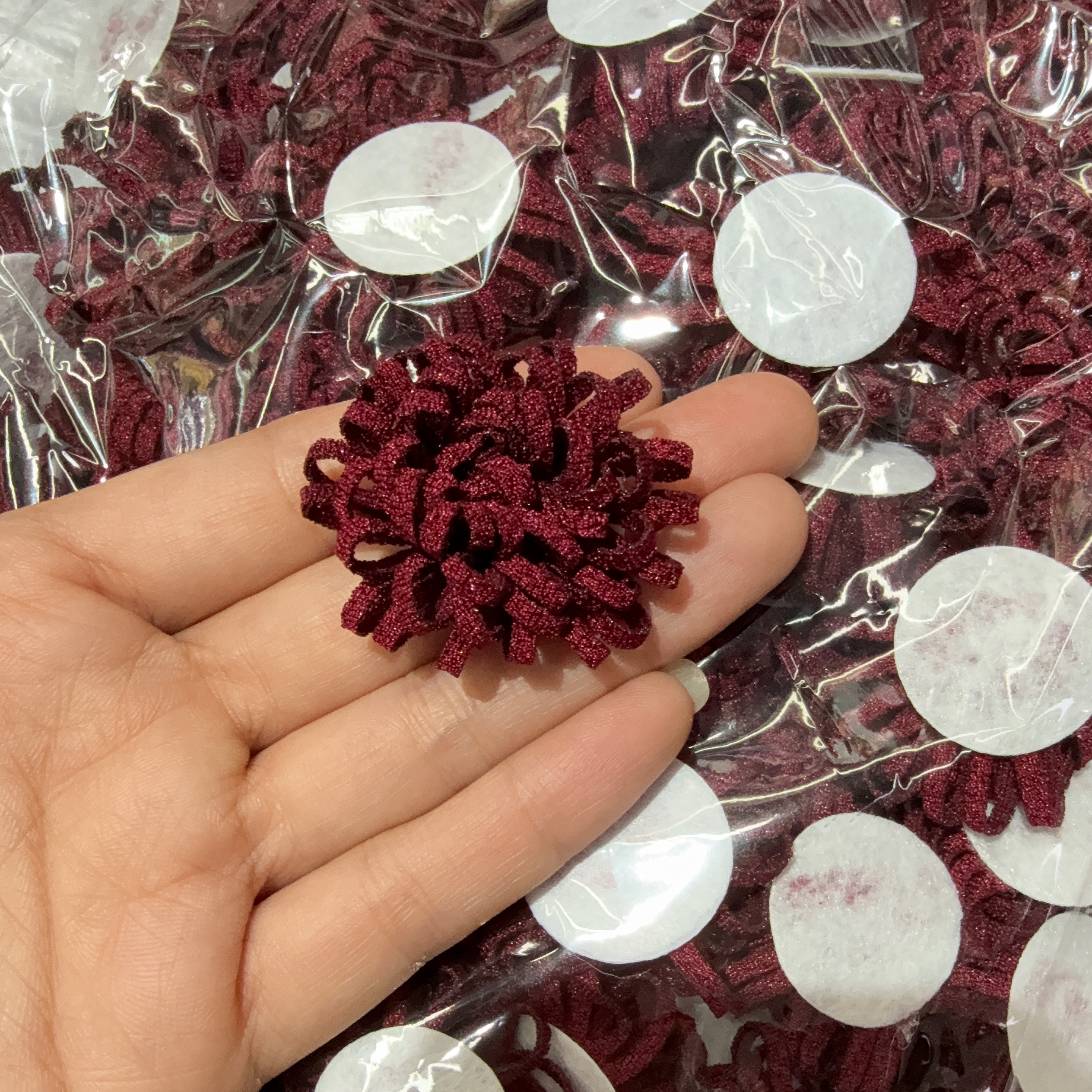 手工萝卜丝花朵diy服装辅料装饰配件发饰头饰配件