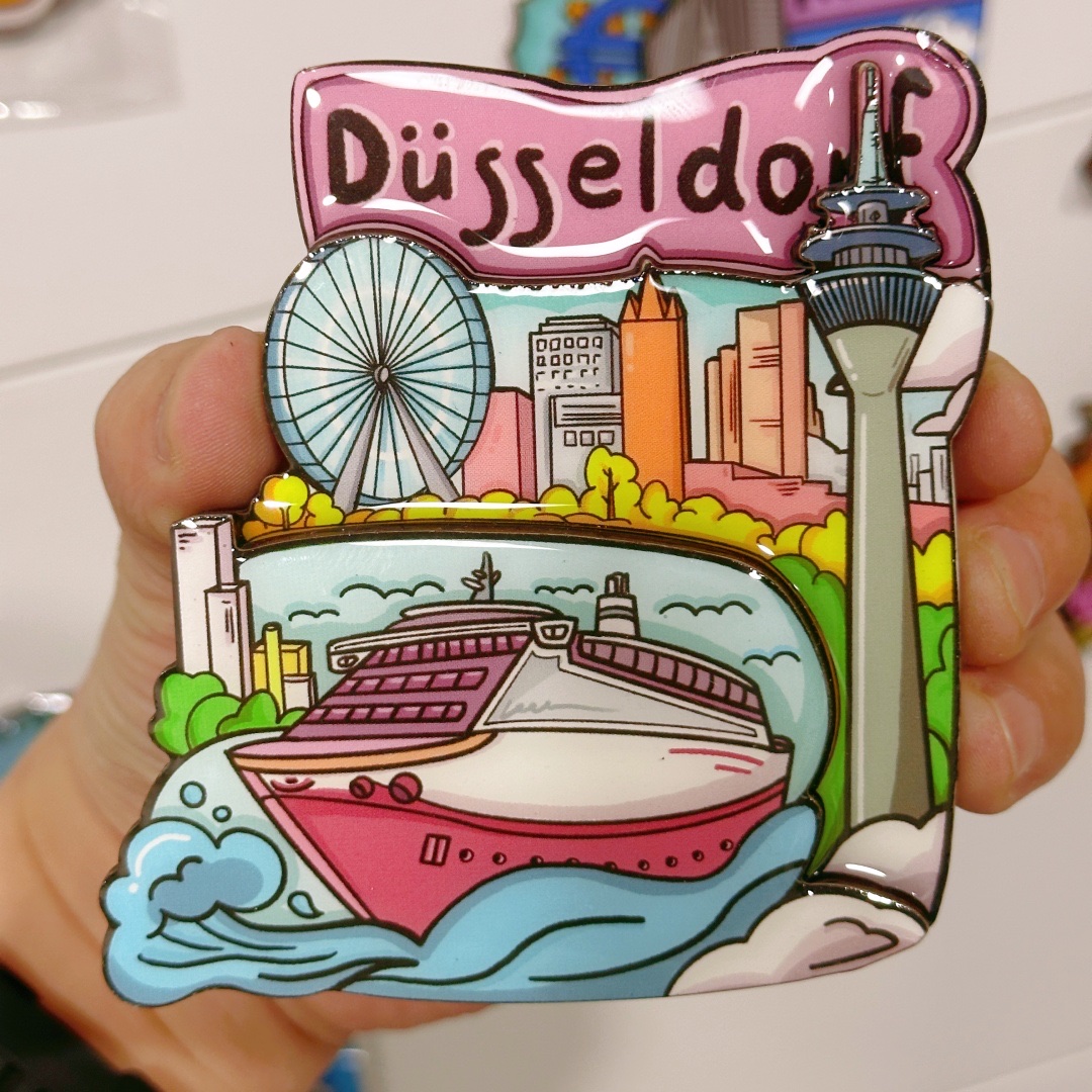 跨境冰箱贴德国冰箱贴伴手礼文创工艺品木质冰箱贴创意纪念品产品图