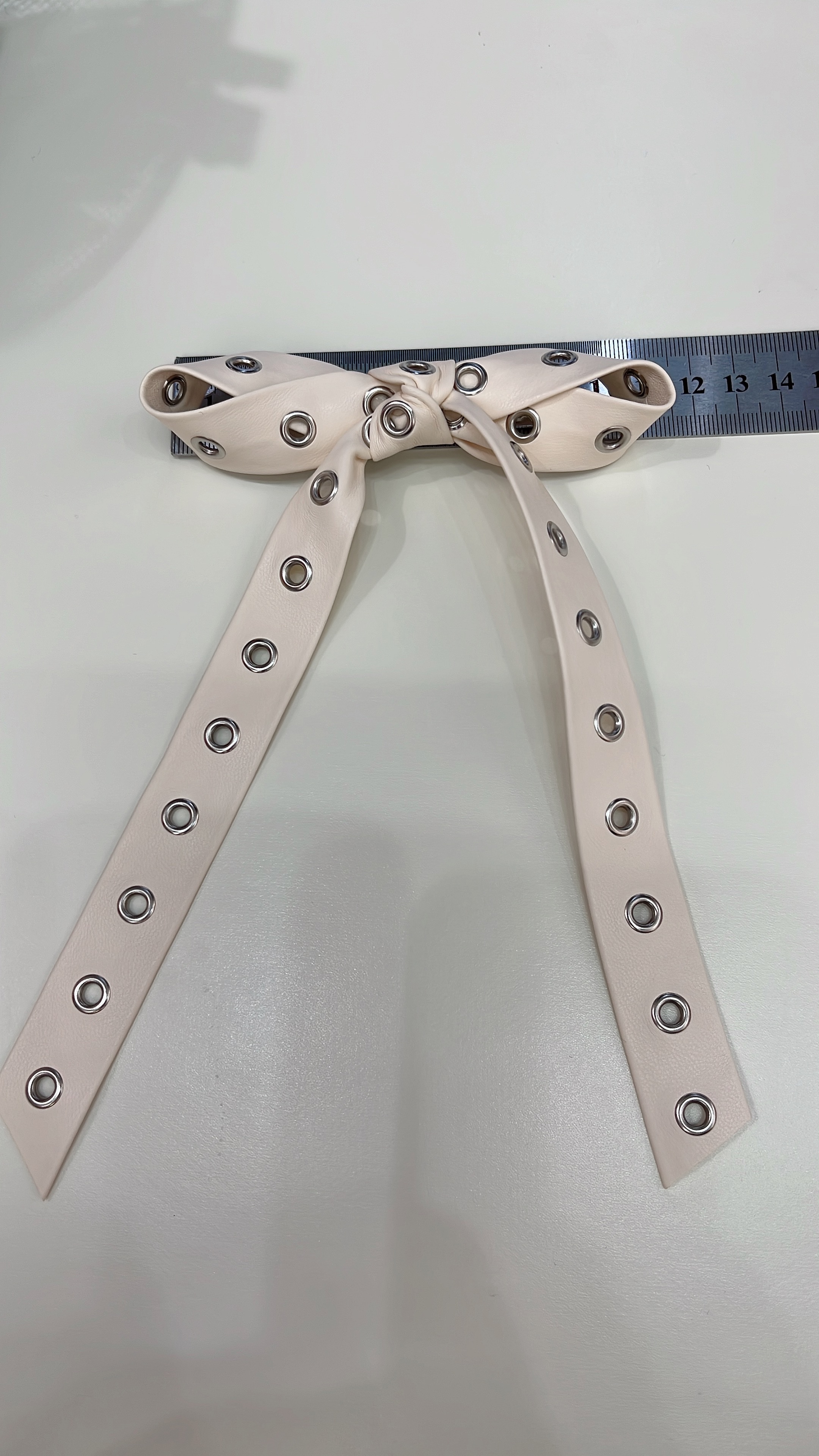 European and American style individual fashion trend bestseller punk style leather bow 🎀 hairpin