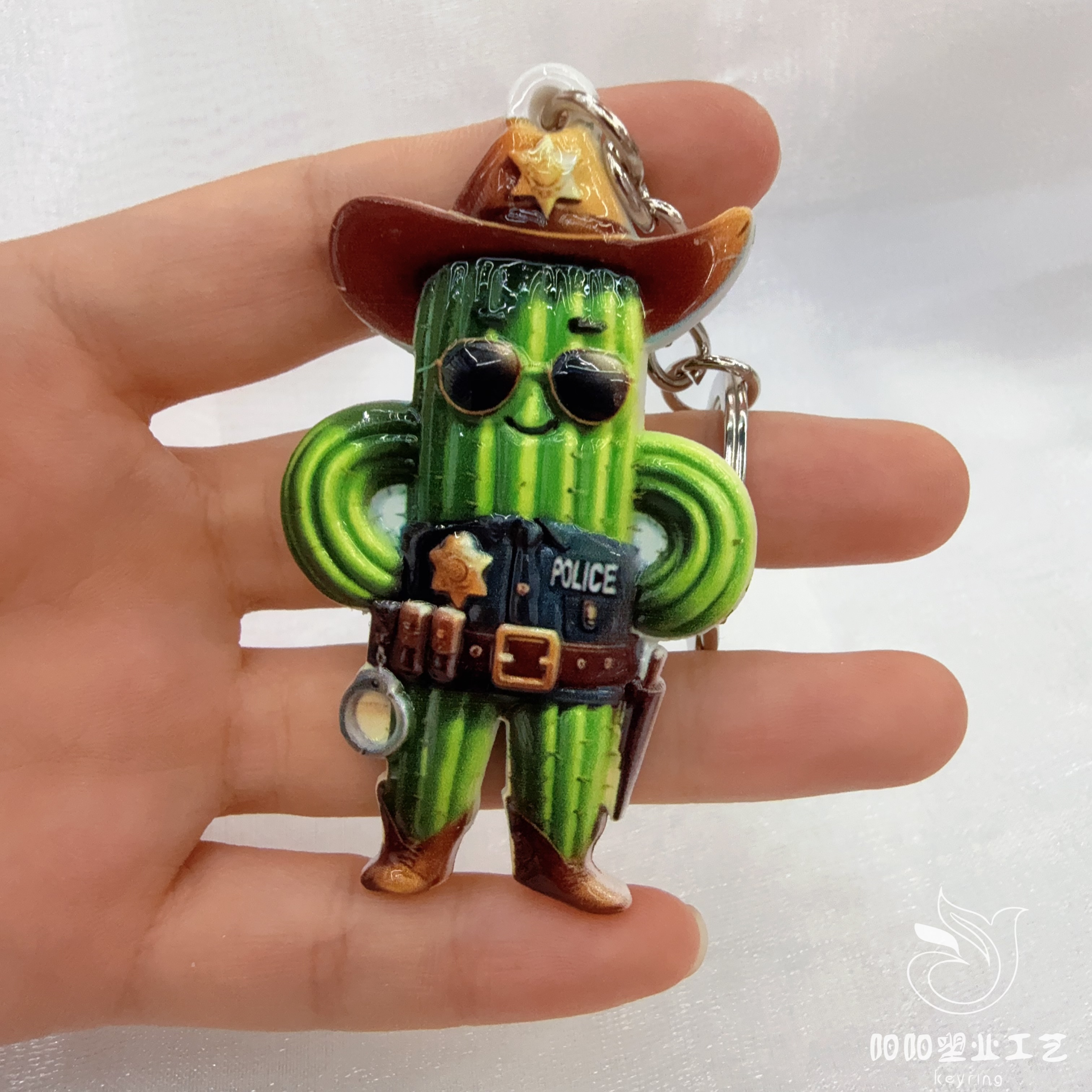 Douyin hot meme Shan Hai Jing Acrylic City Strange Beast Funny abstract keychain pendant, Internet celebrity gift wholesale Application Scenario