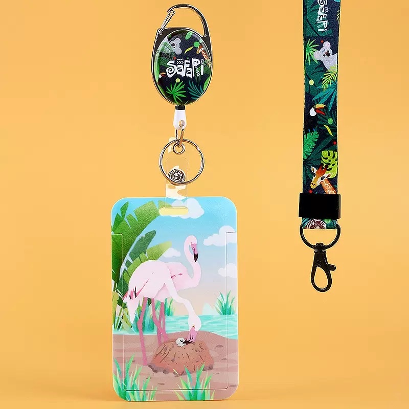 Zoo card case, meal card, bus card, subway card, ID card, protective case, cute cartoon access control, campus ID card, name tag Specification drawing