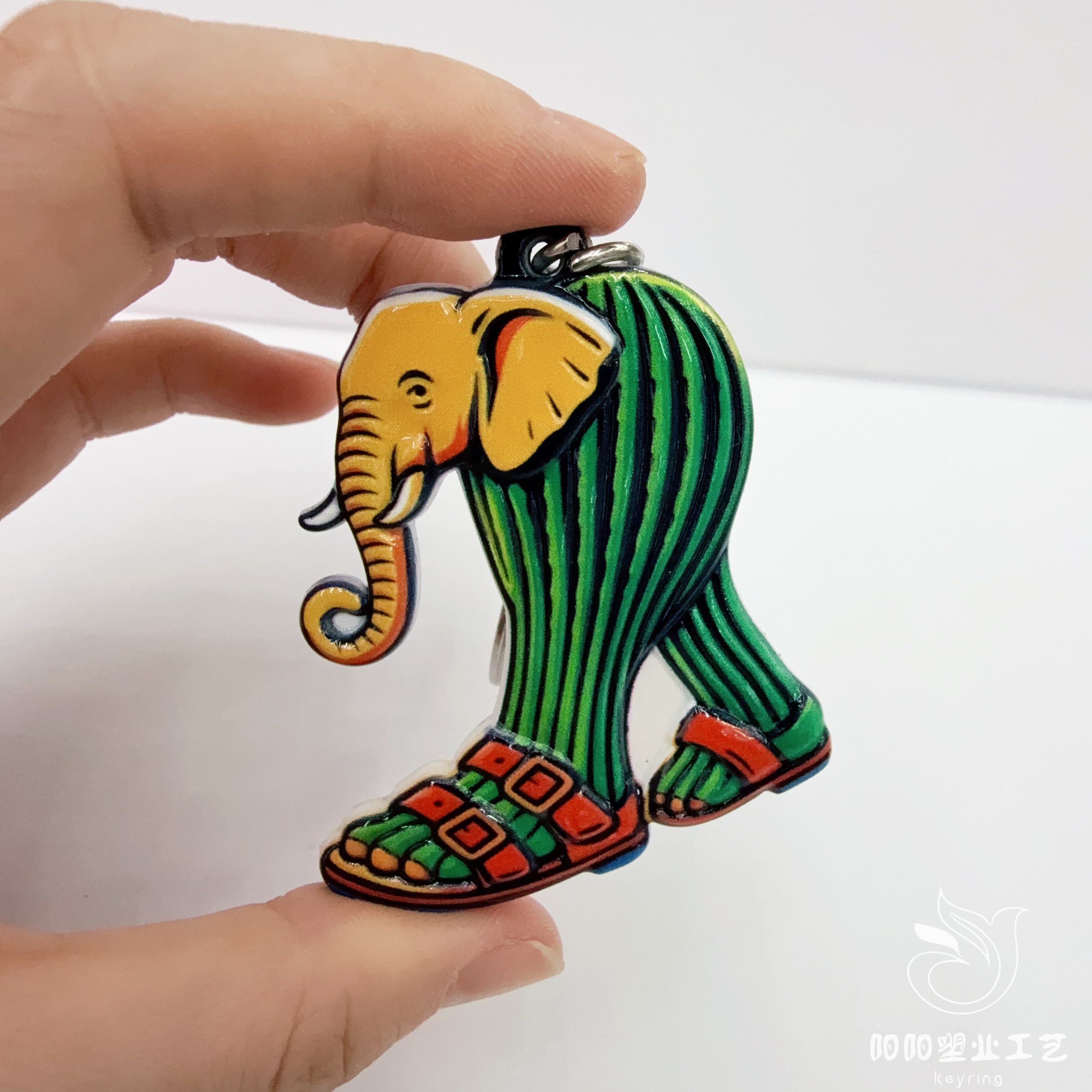 Douyin hot meme Shan Hai Jing Acrylic City Strange Beast Funny abstract keychain pendant, Internet celebrity gift wholesale details Picture