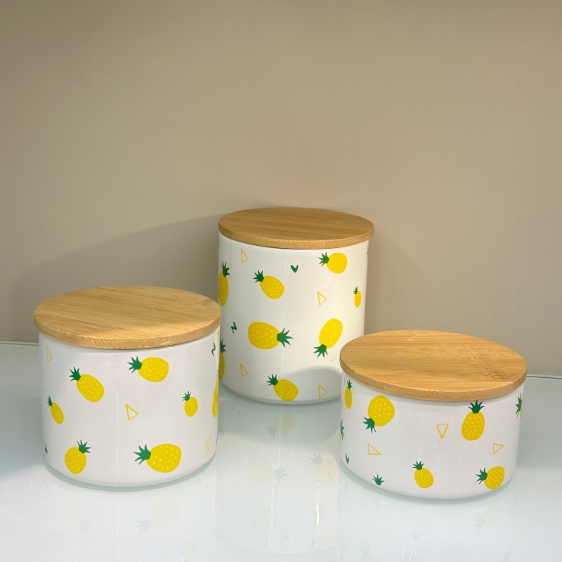 Kindergarten candy organization, small jar storage, desktop snack storage box, plastic transparent lid sealed jar, high appearance level glass sealed jar, foreign trade European-style glass lid pic 2