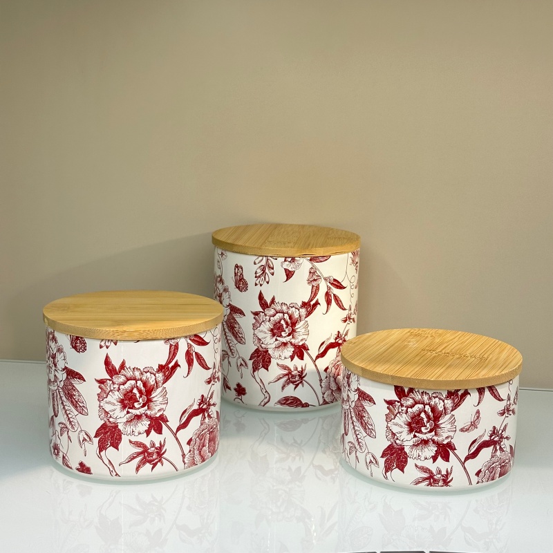 Kindergarten candy organization, small jar storage, desktop snack storage box, plastic transparent lid sealed jar, high appearance level glass sealed jar, foreign trade European-style glass lid Specification image