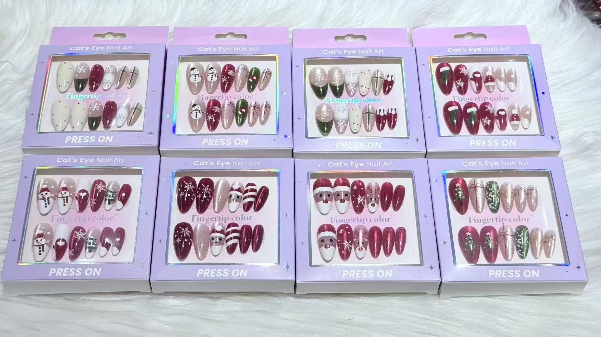 穿戴甲美甲贴手工穿戴甲带灯美甲磁铁指甲装饰DIY套装穿戴甲