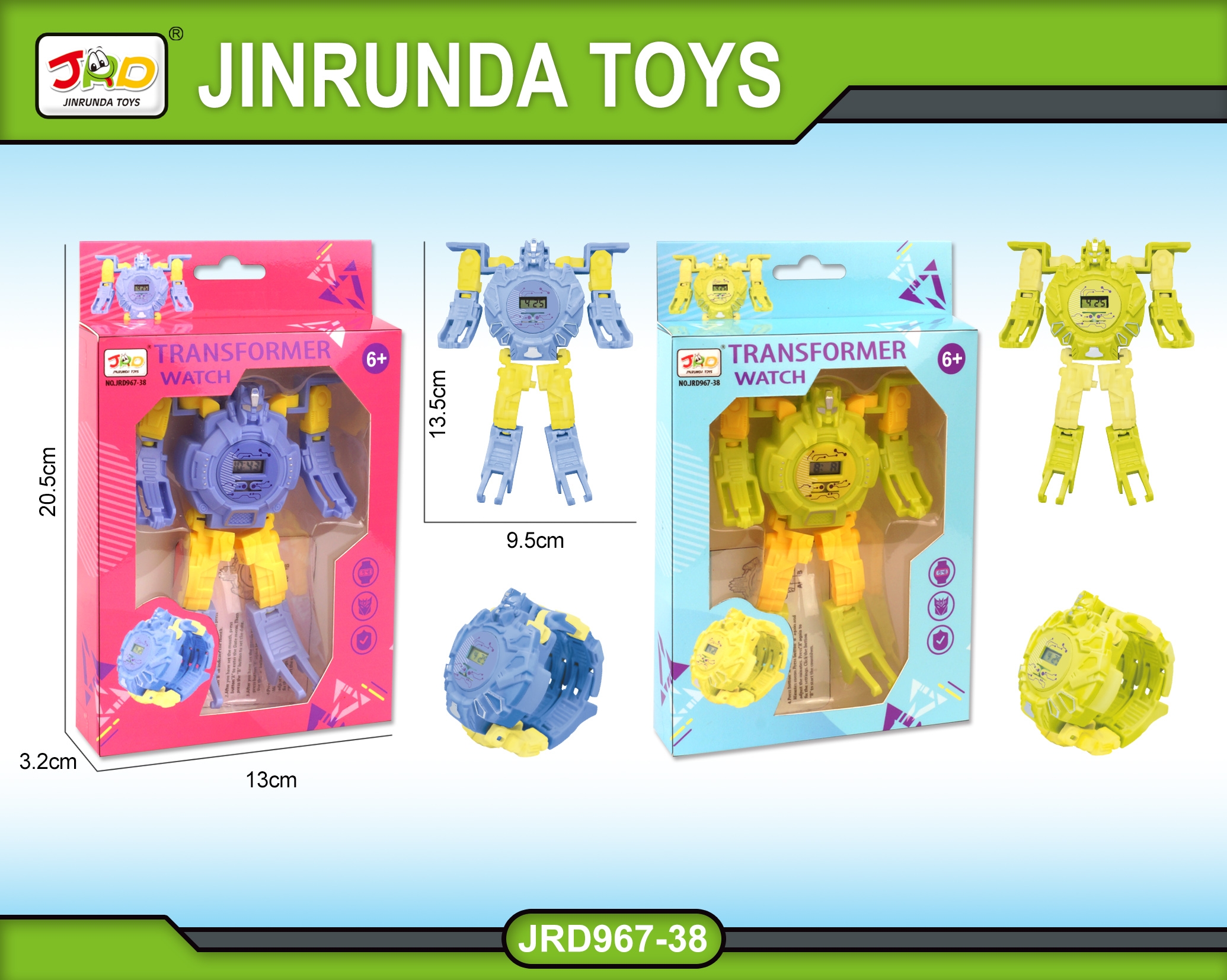 TJ94347 Robot Transformation Watch