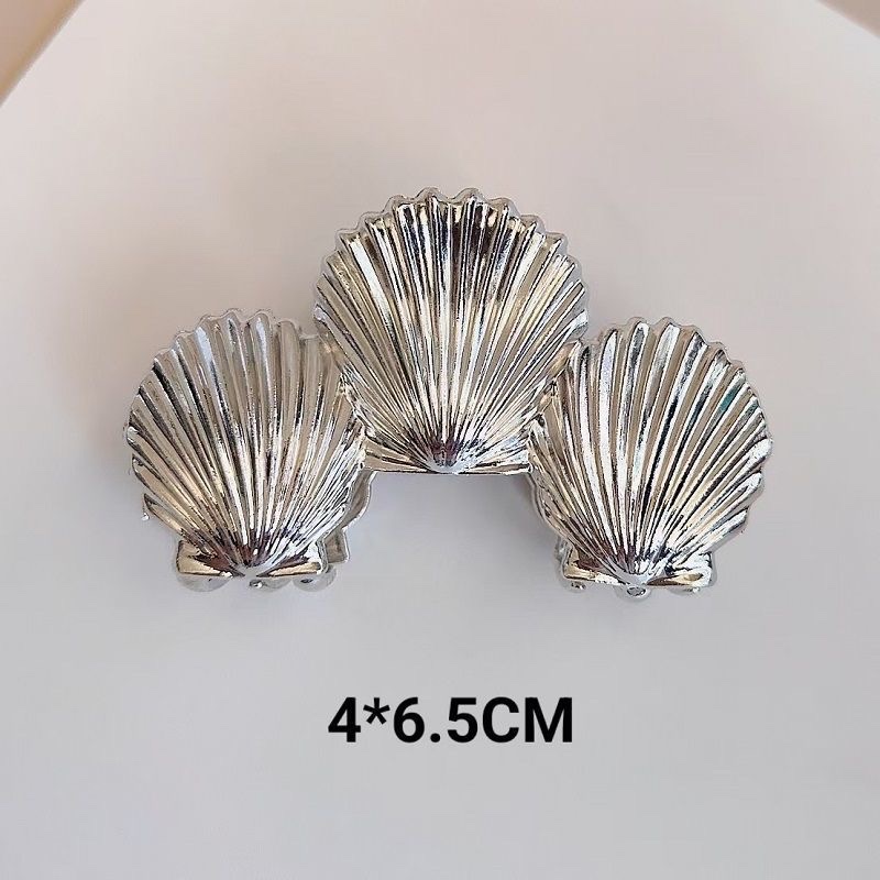 European and American starfish shell alloy gripper, high-end style, updo hair clip, elegant, half tied hair at the back of the head, shark clip headwear detail image 3