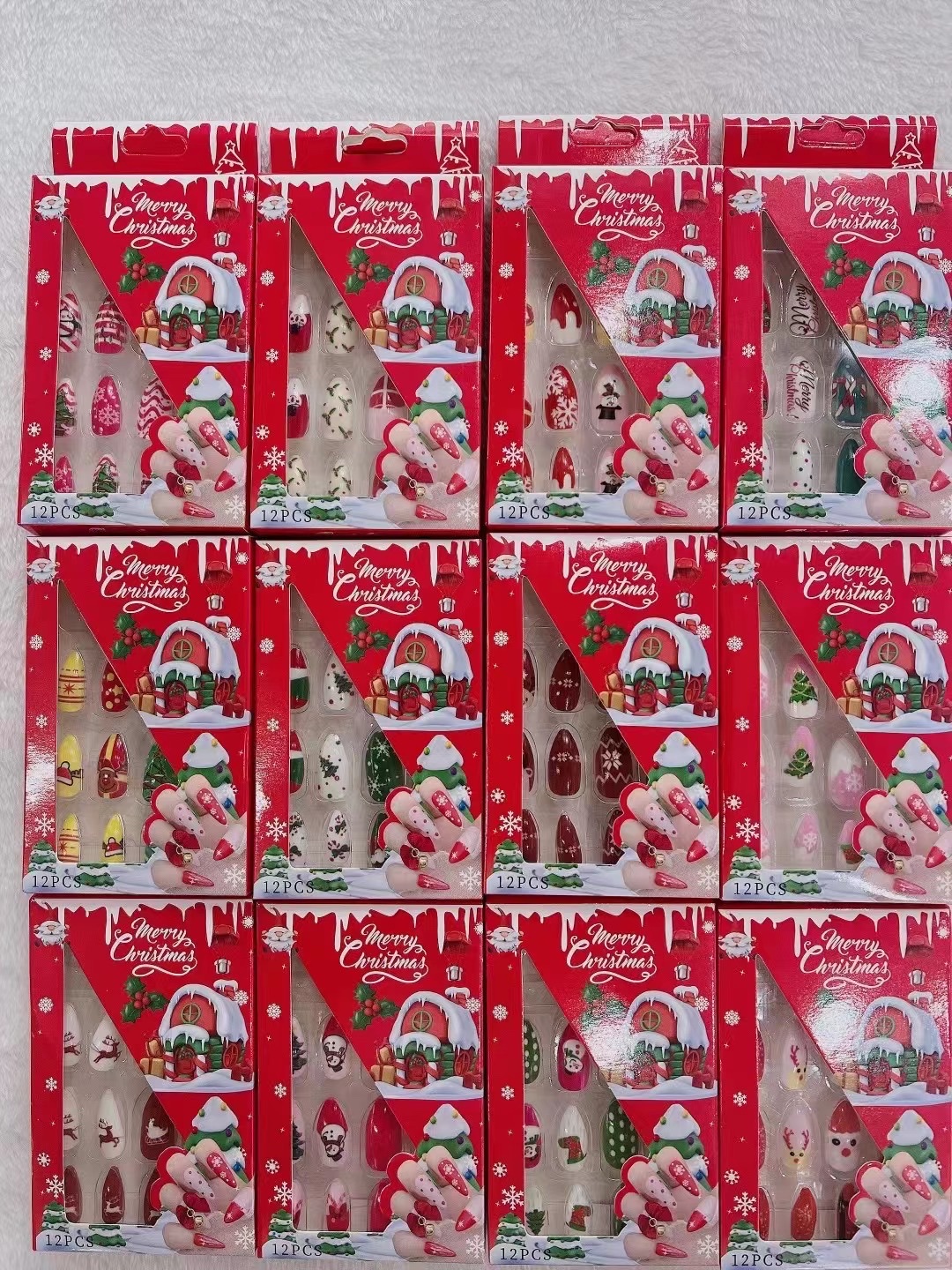 穿戴甲美甲贴手工带灯磁铁套装DIY美甲工具时尚美甲饰品穿戴甲