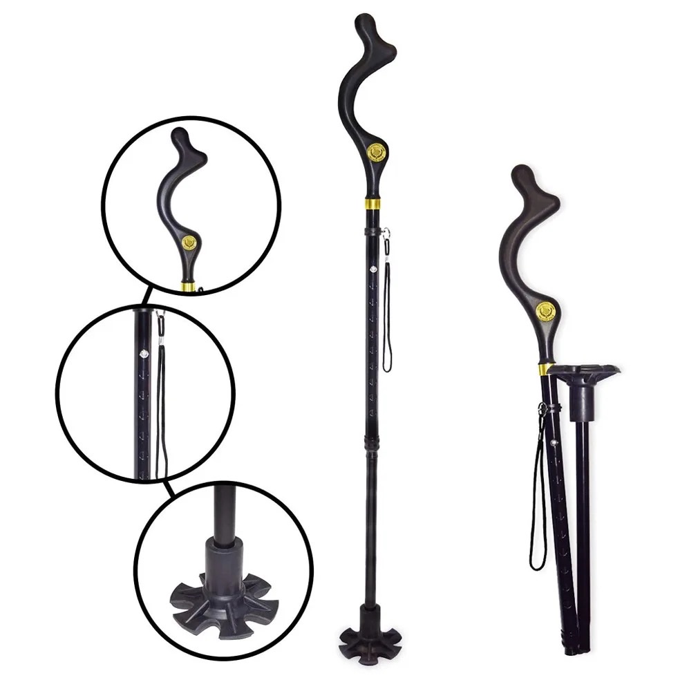 行走杖健走杖 登山杖户外健行杖老人徒步手杖可折叠