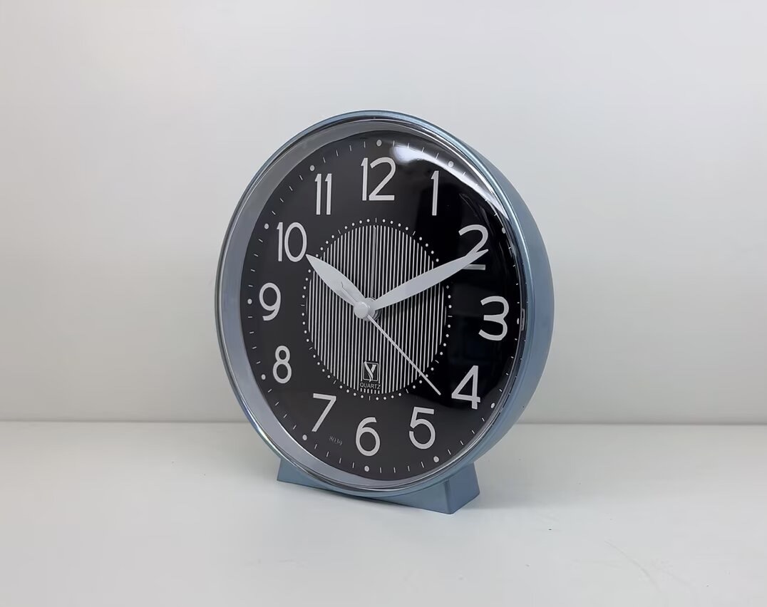 8039 circular silent second-scanning and BiBi sound alarm clock detail image 9