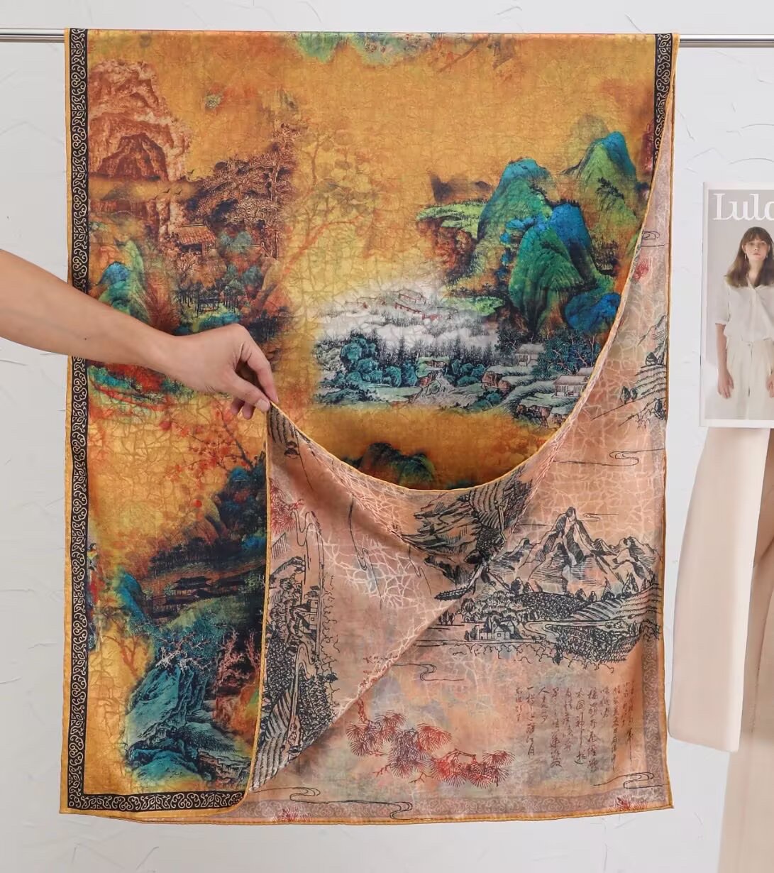 时尚欧美风长款披肩百搭保暖围巾秋冬新款女士潮流款式围巾长款详情图8