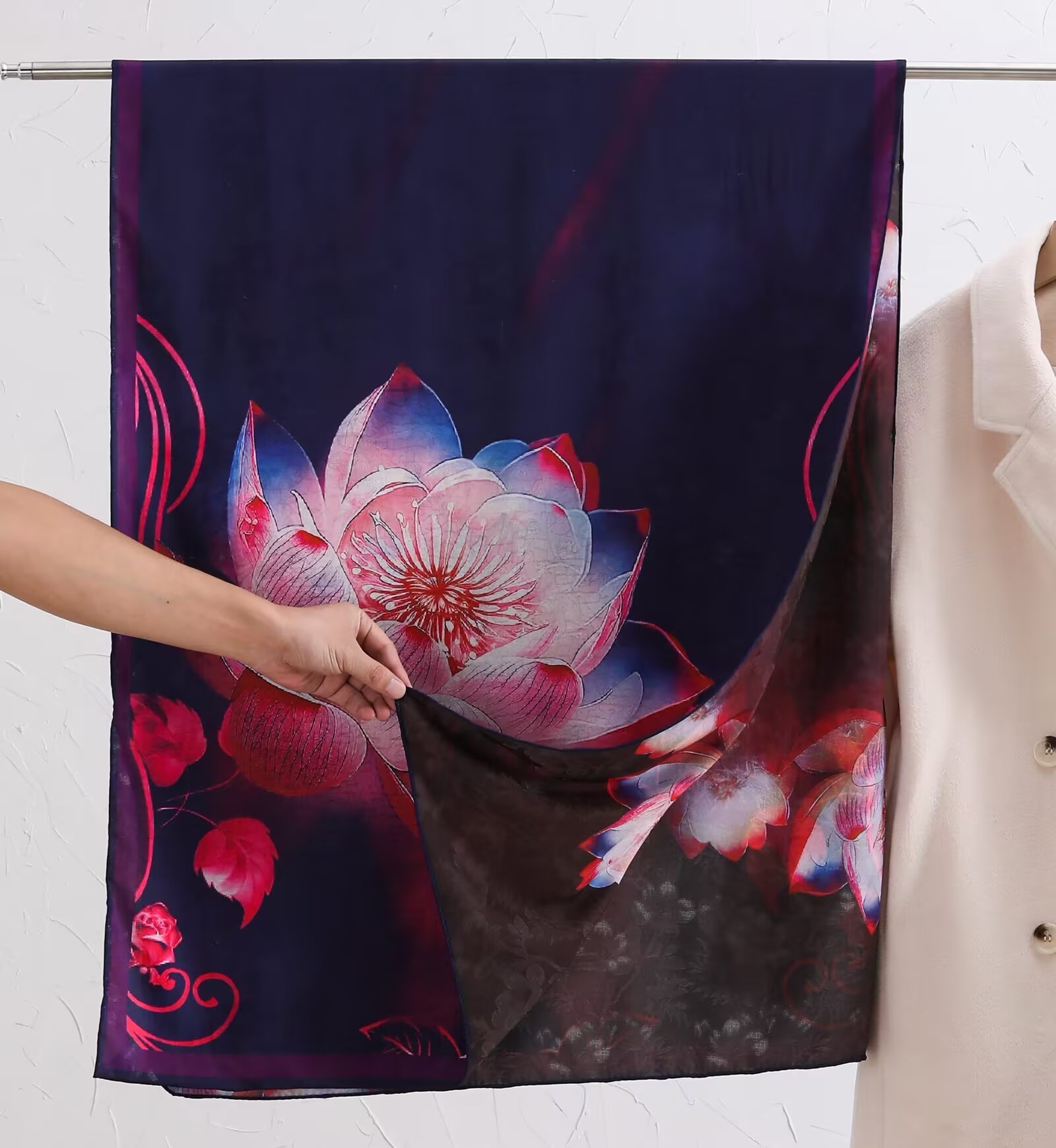 时尚欧美风长款披肩百搭保暖围巾秋冬新款女士潮流款式围巾长款详情图16