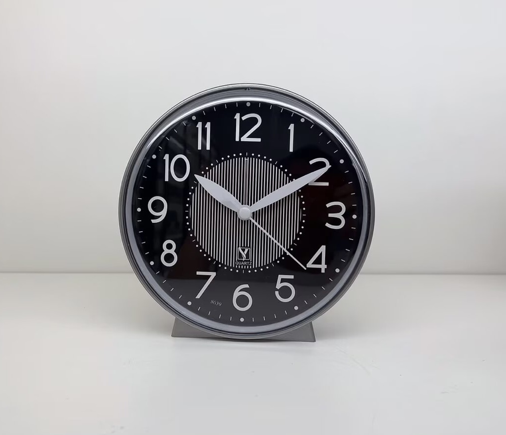 8039 circular silent second-scanning and BiBi sound alarm clock detail image 5