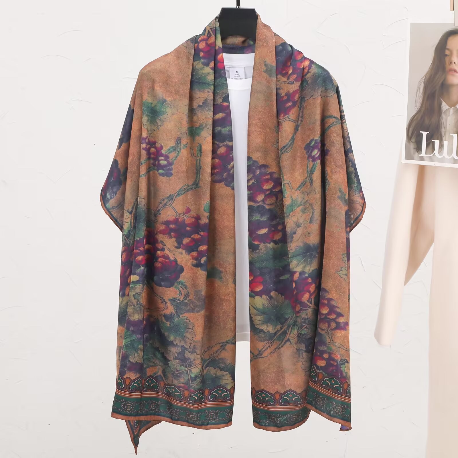 时尚欧美风长款披肩百搭保暖围巾秋冬新款女士潮流款式围巾长款详情图11