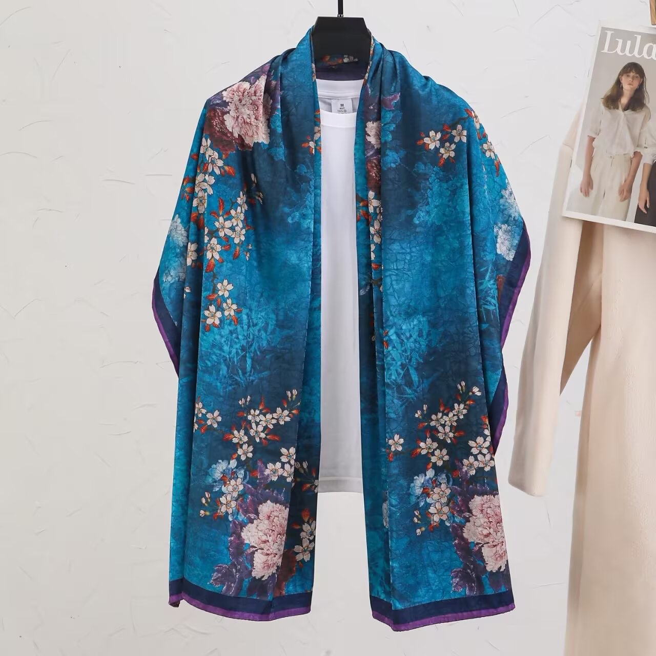 时尚欧美风长款披肩百搭保暖围巾秋冬新款女士潮流款式围巾长款详情图5