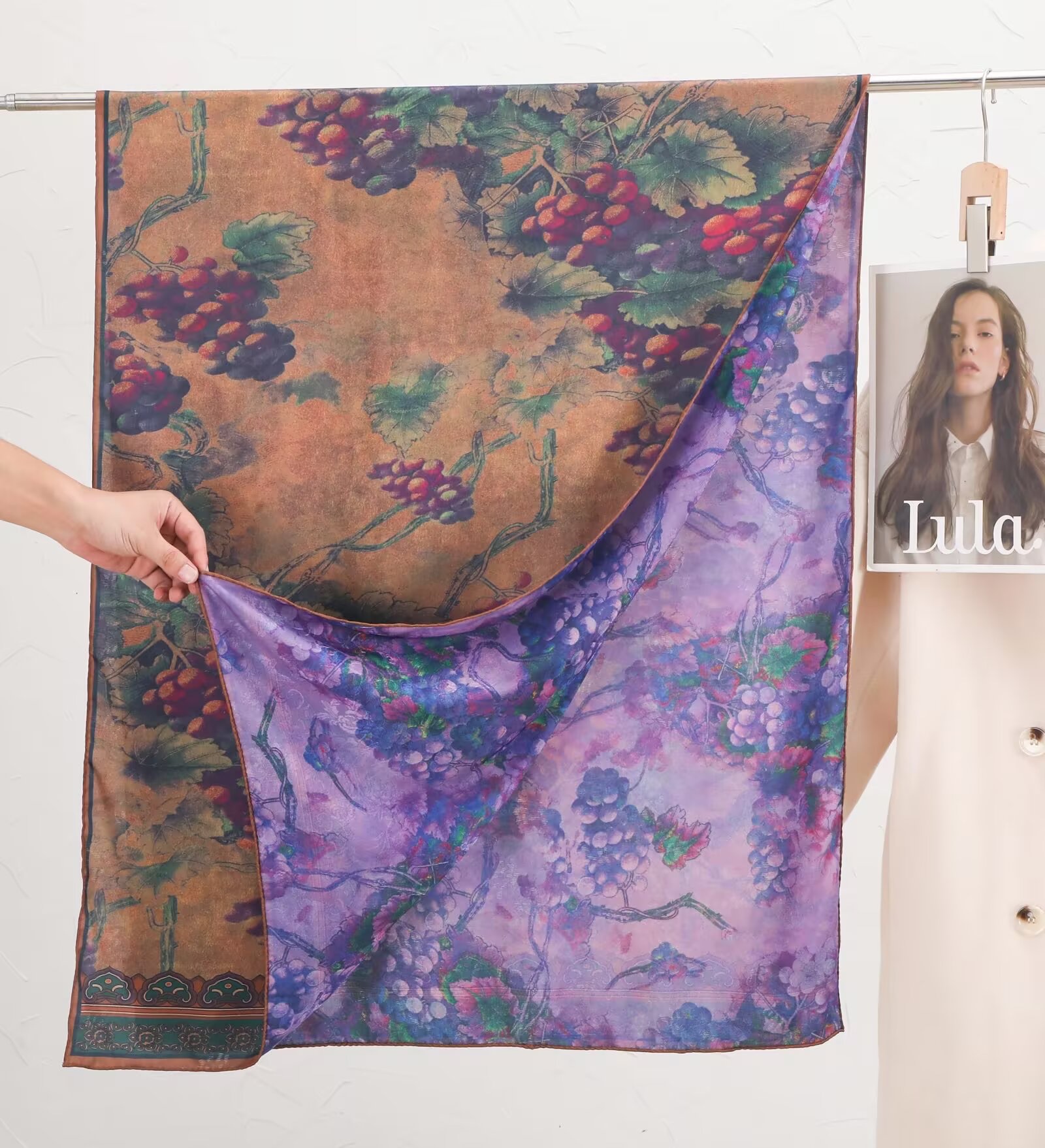 时尚欧美风长款披肩百搭保暖围巾秋冬新款女士潮流款式围巾长款详情图12