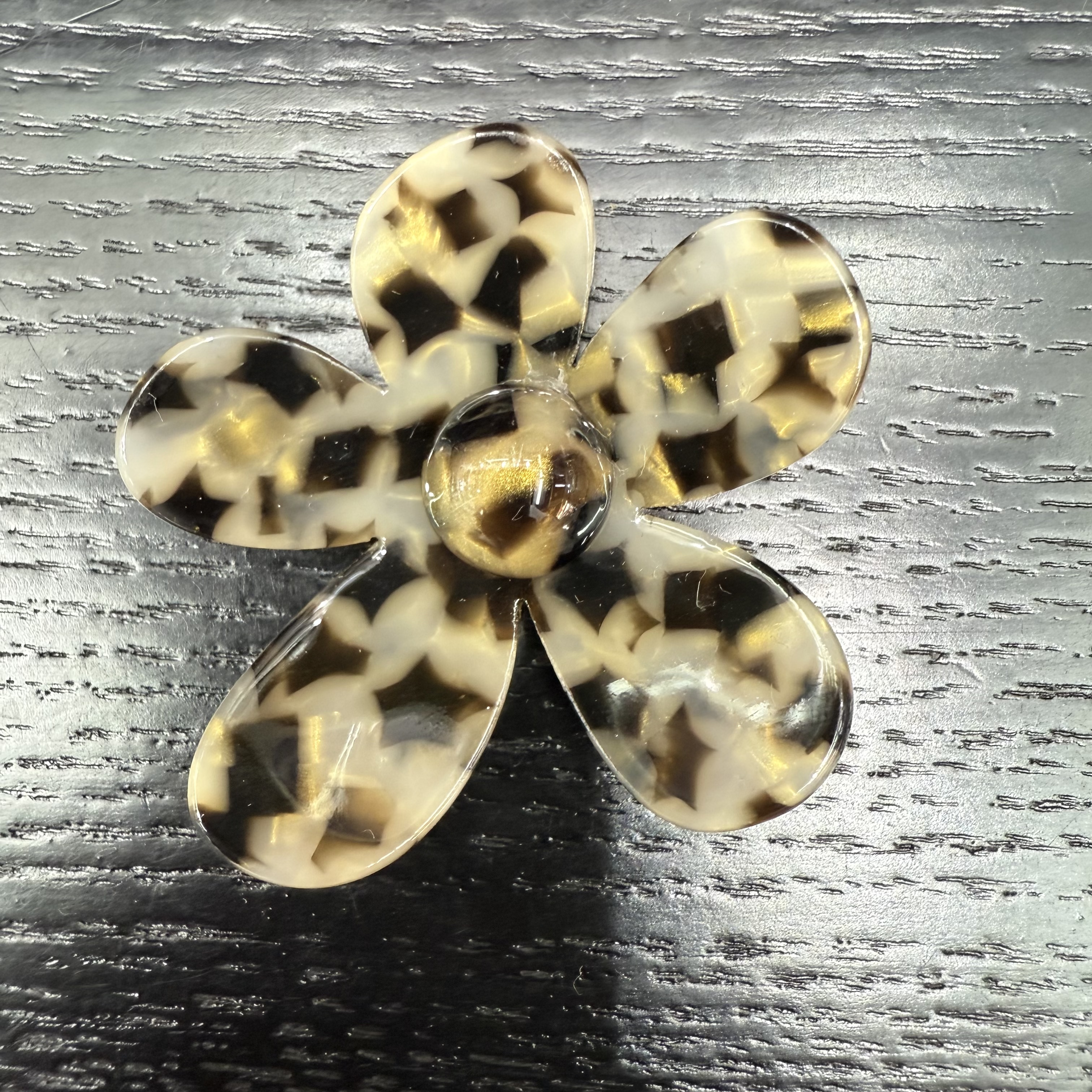 星星豹纹醋酸花朵 耳饰配件醋酸板耳环配件