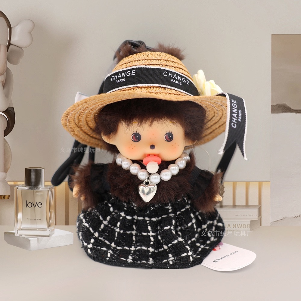 Authentic Monchiki children's toys, gummy dolls, baby models, plush toys, Barbie dolls, fun interactive head, suitable for children over 0 years old, plush toys detail image 19