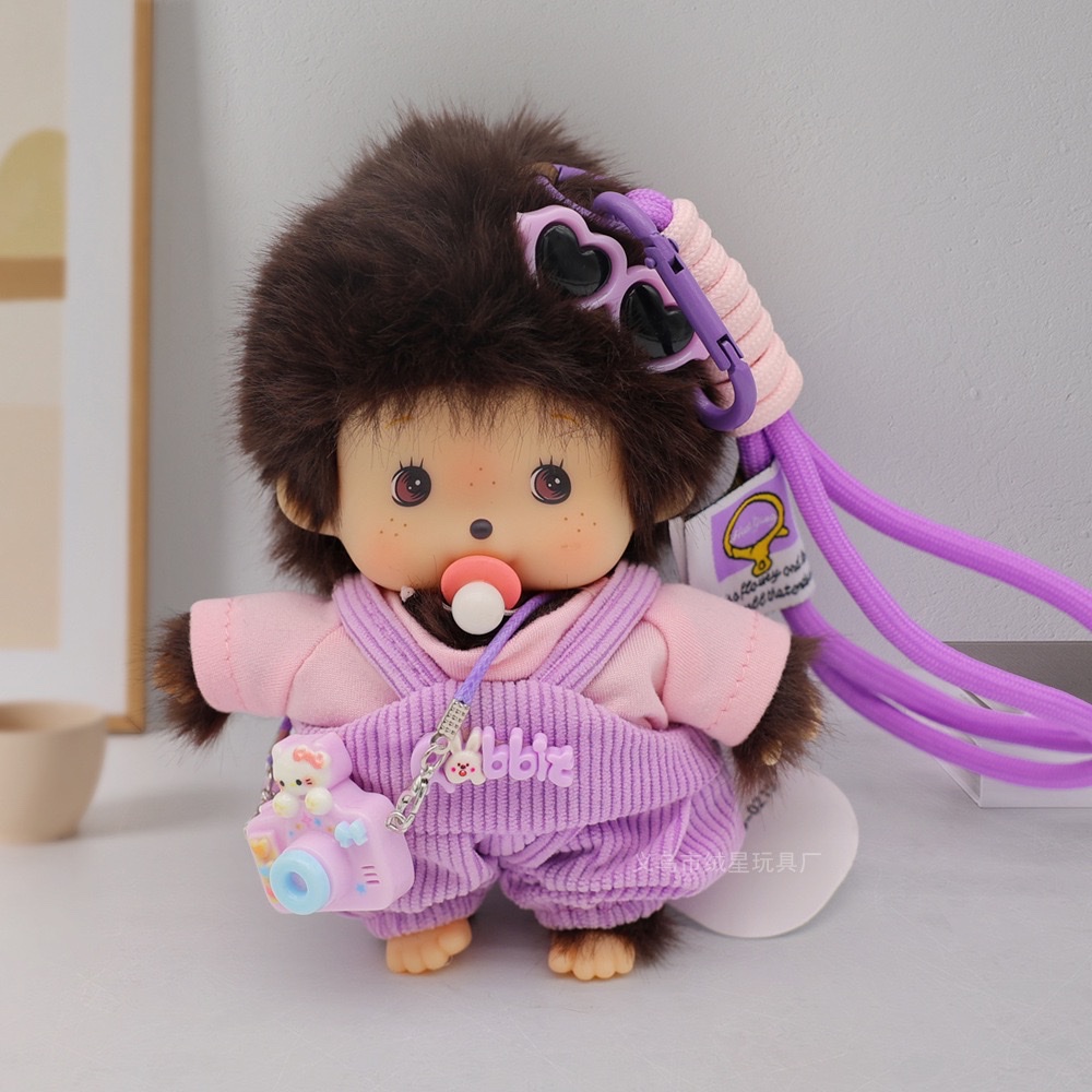 Authentic Monchiki children's toys, gummy dolls, baby models, plush toys, Barbie dolls, fun interactive head, suitable for children over 0 years old, plush toys Specification image