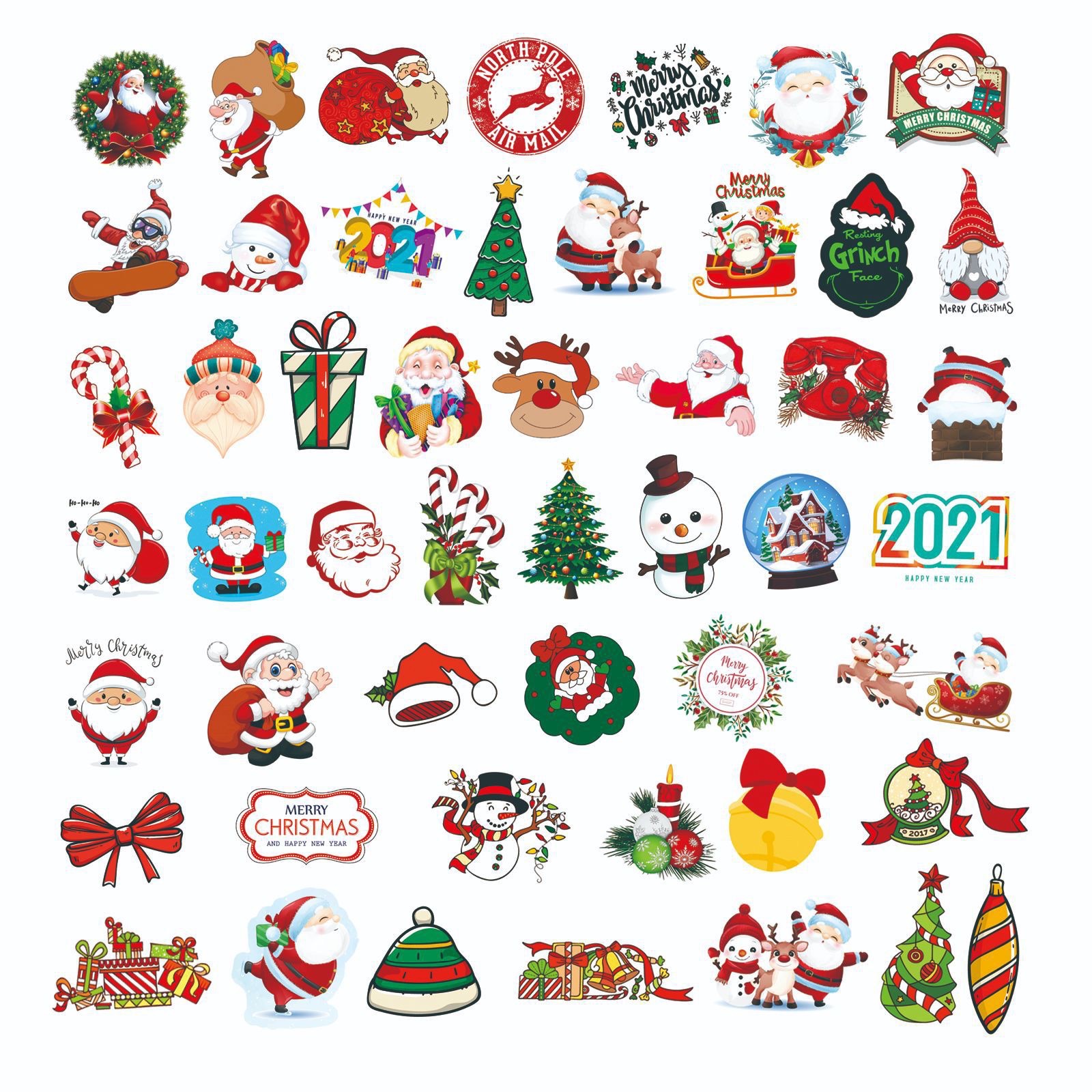 Christmas cartoon patch stickers Item Picture