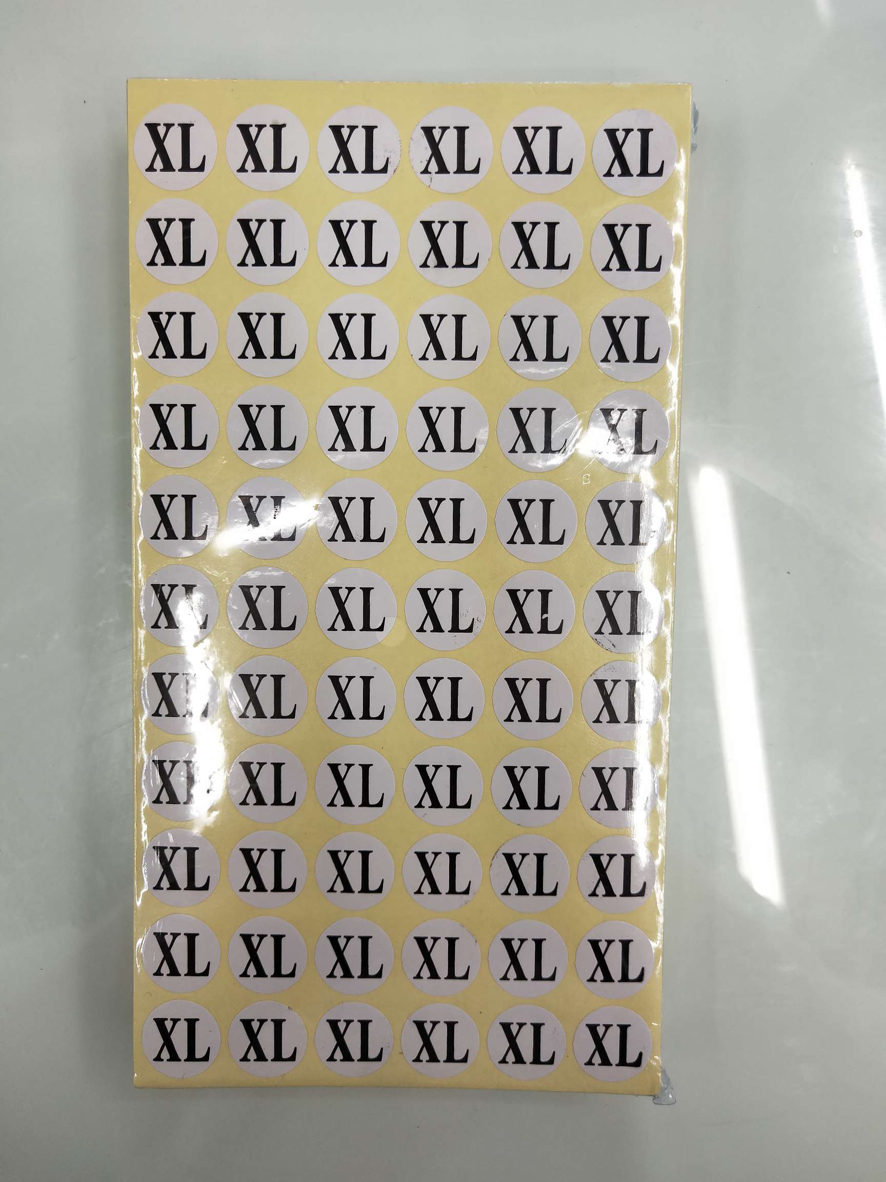 彩色圆点不干胶标签童装男女衣服鞋袜尺码大小编码序号圆形贴纸