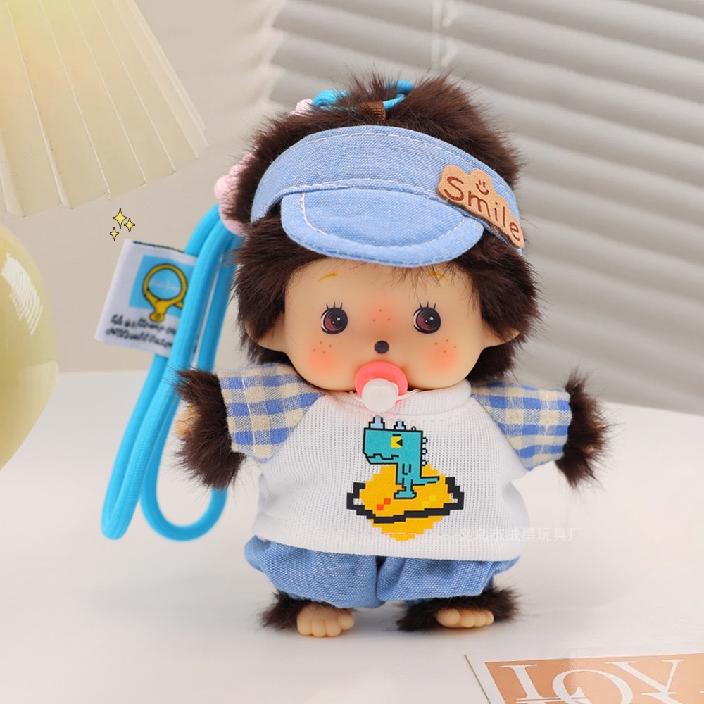 Authentic Monchiki children's toys, gummy dolls, baby models, plush toys, Barbie dolls, fun interactive head, suitable for children over 0 years old, plush toys detail image 8
