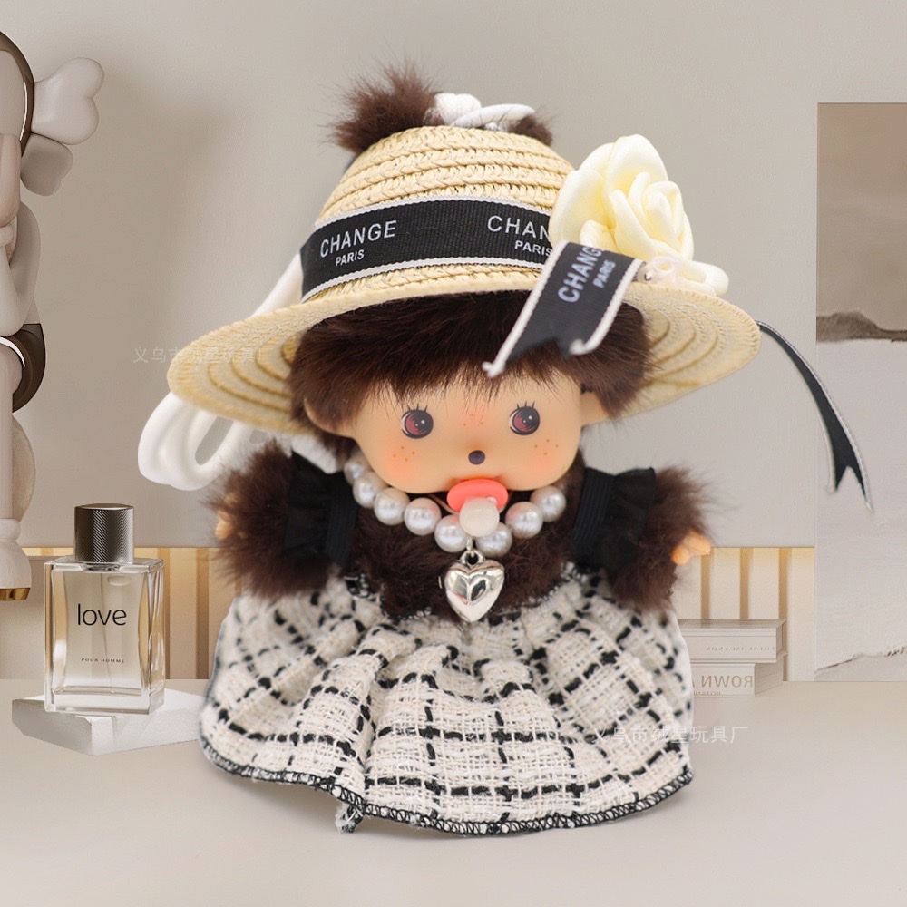 Authentic Monchiki children's toys, gummy dolls, baby models, plush toys, Barbie dolls, fun interactive head, suitable for children over 0 years old, plush toys detail image 14