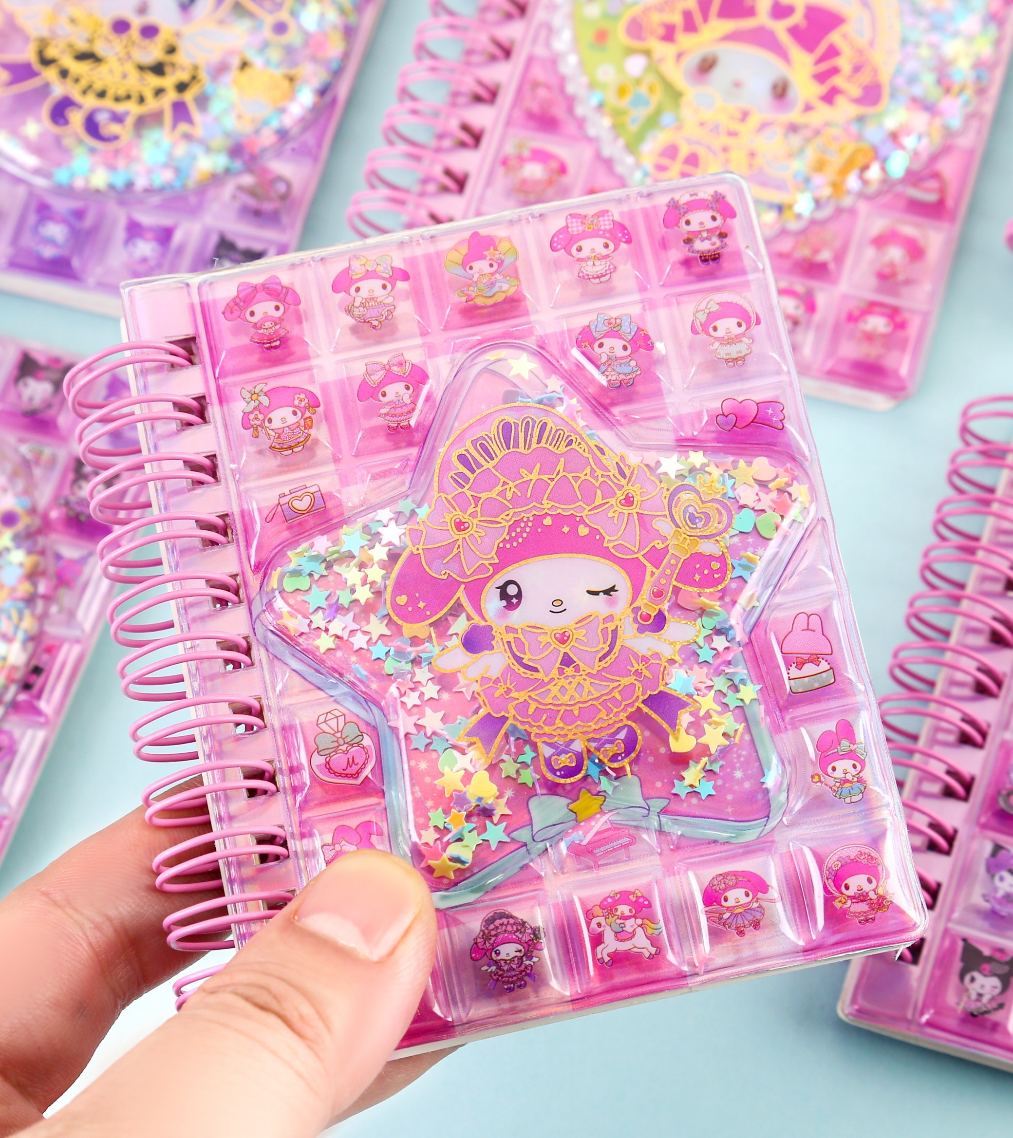 新品LSGG亮片笔记本，流沙摇摇乐亮片减压线圈本，高颜值精致网红笔记本详情图8