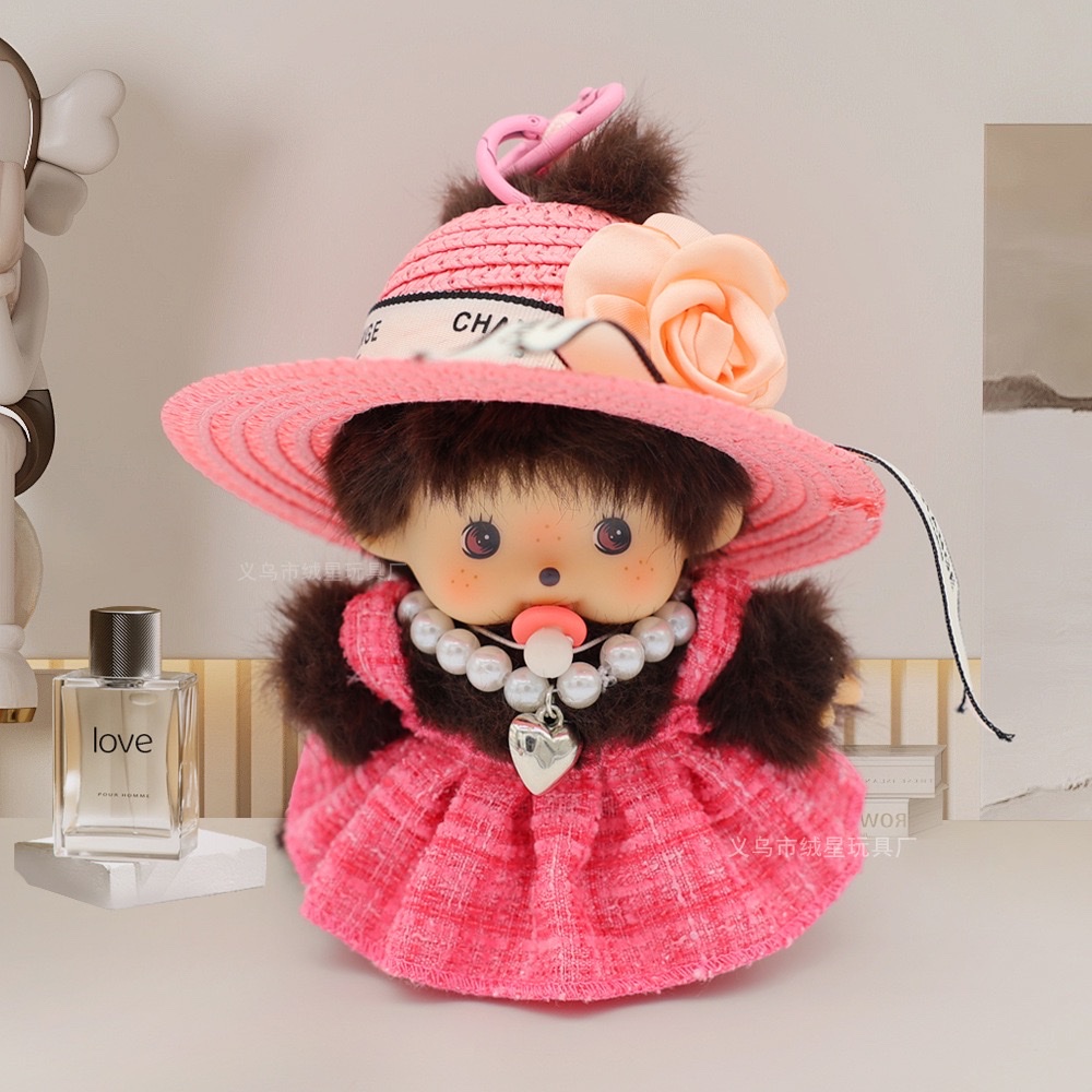 Authentic Monchiki children's toys, gummy dolls, baby models, plush toys, Barbie dolls, fun interactive head, suitable for children over 0 years old, plush toys detail image 17