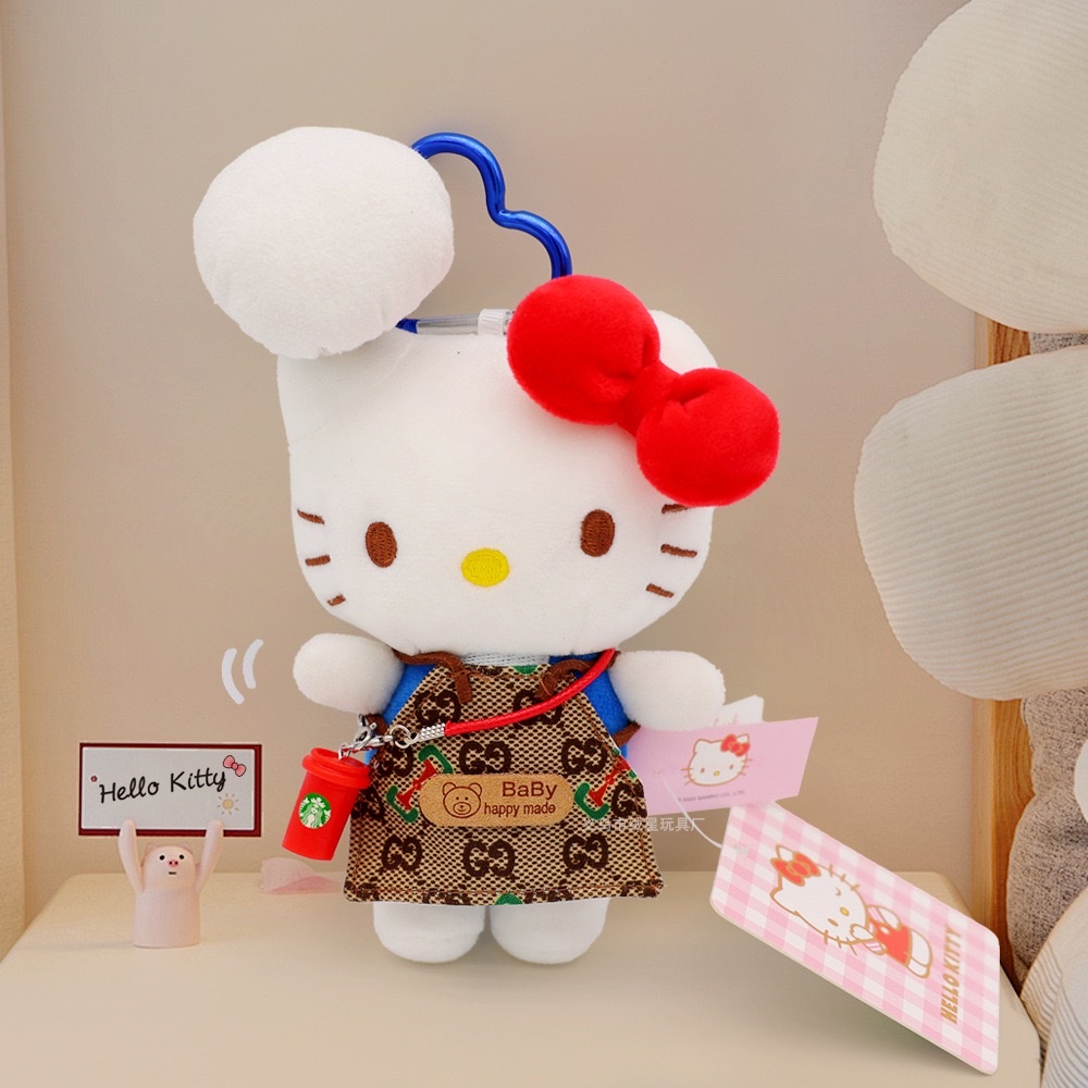 Hello KT children's toys, gummy dolls, baby models, plush toys, Barbie dolls, fun interactive head, suitable for children over 0 years old, plush toys detail image 11