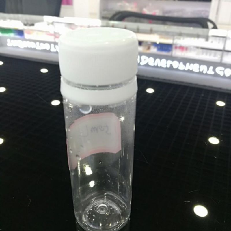 Screw cap travel alcohol, disinfectant, portioned bottle, cosmetic hydrating lotion, portable 50ml bottle details Picture