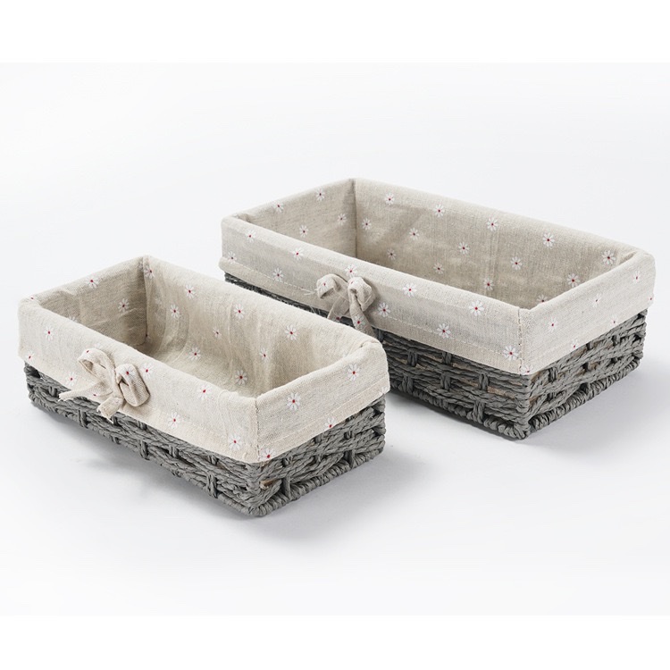 草编收纳筐脏衣服收纳篮零食杂收纳盒卧室储物编织收纳框厂家批发编织筐大号产品图