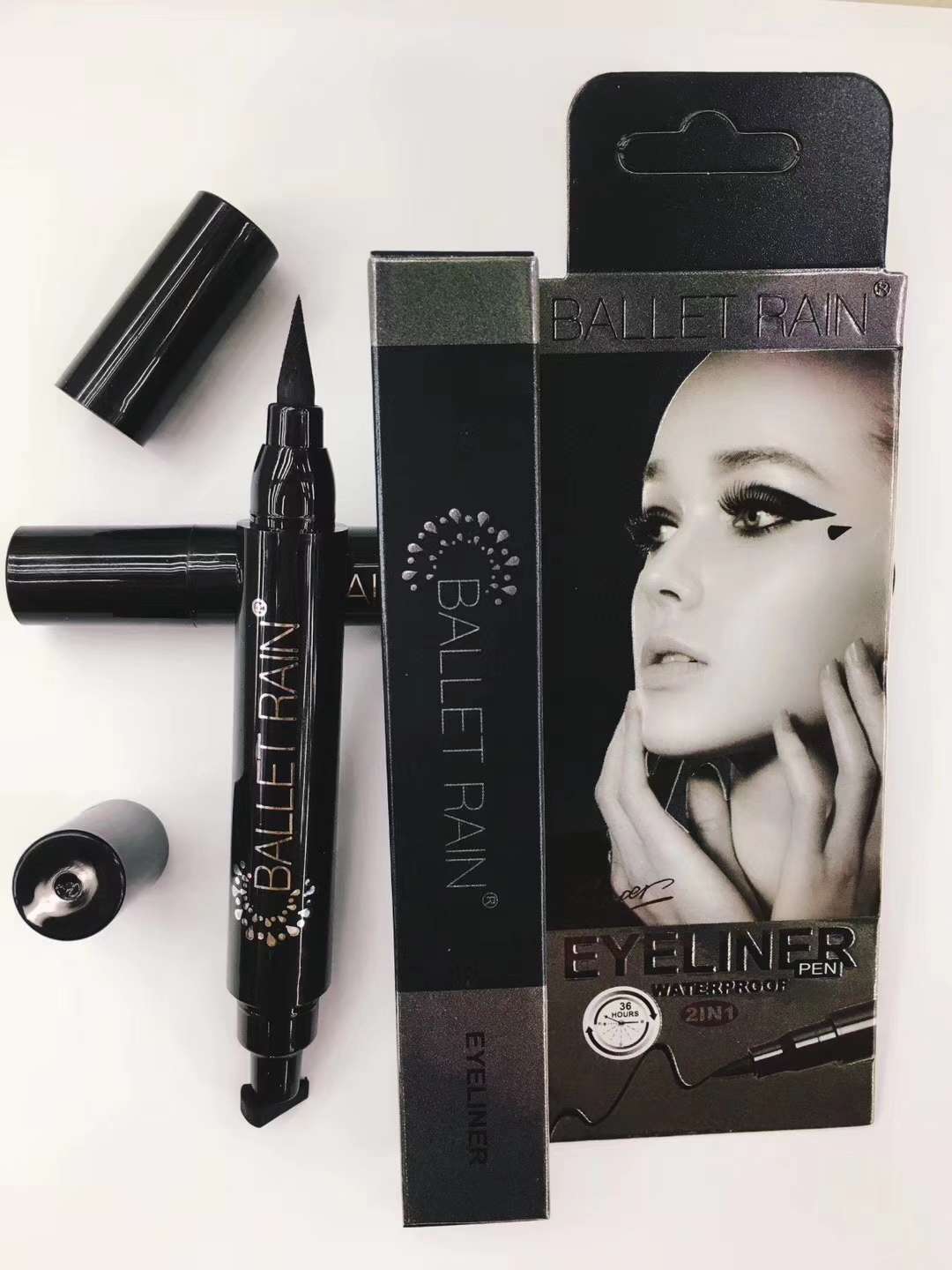 眼线液印章厂家直销彩妆用品眼部彩妆2in1