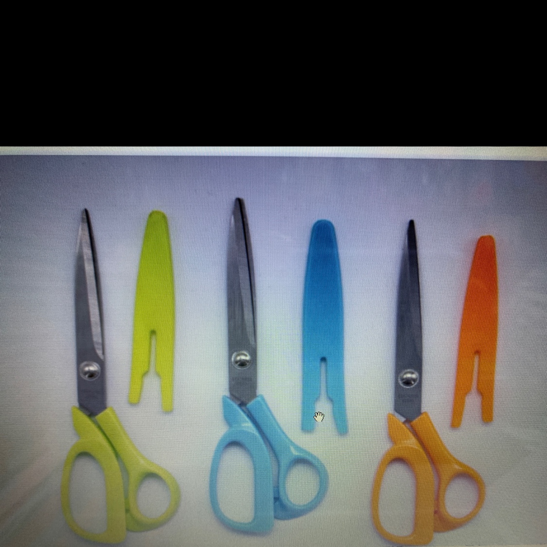 剪刀三色剪刀家用办公厂家