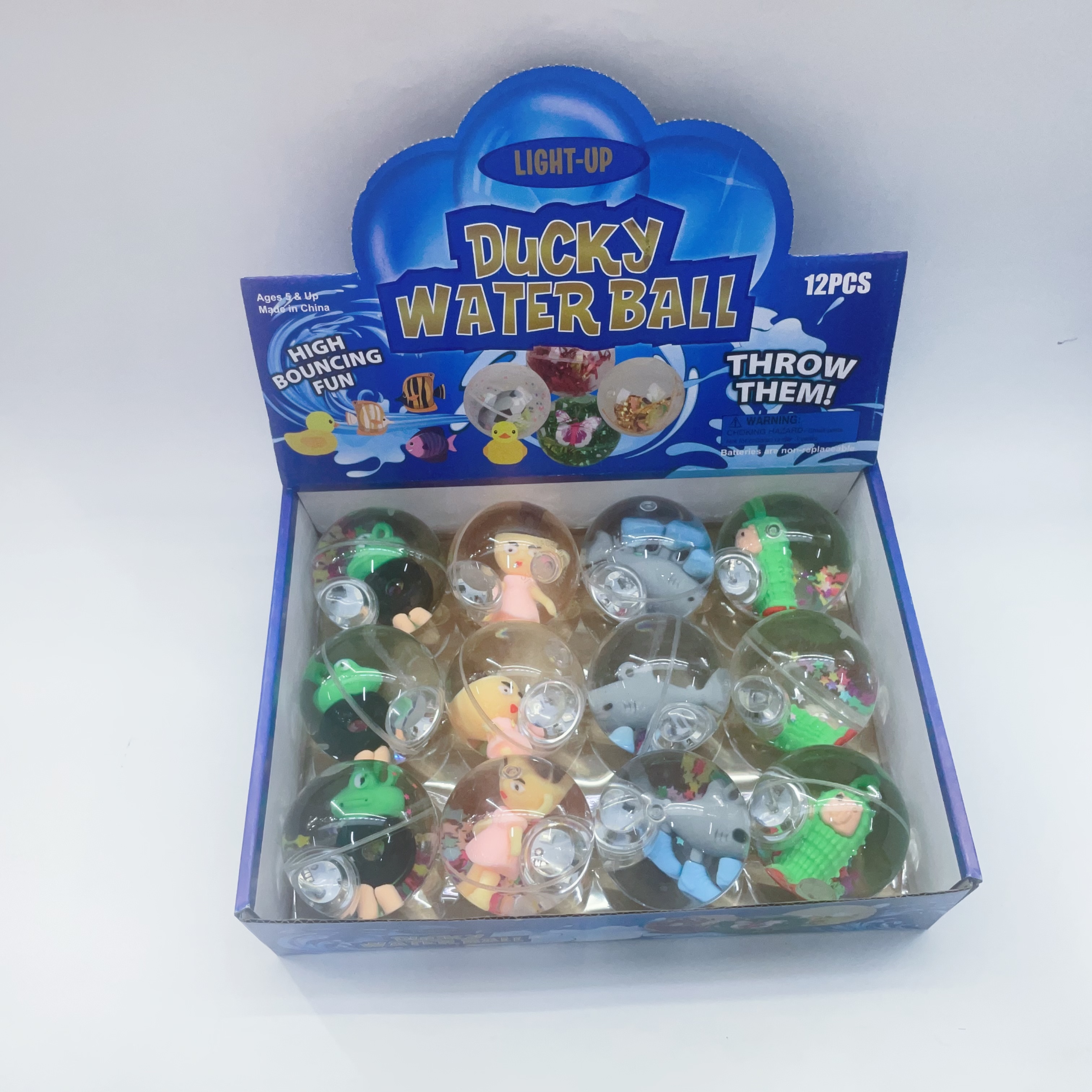 欣飞塑胶玩具，常规款，地摊小网红，6.5cm闪光水晶球2895-98细节图