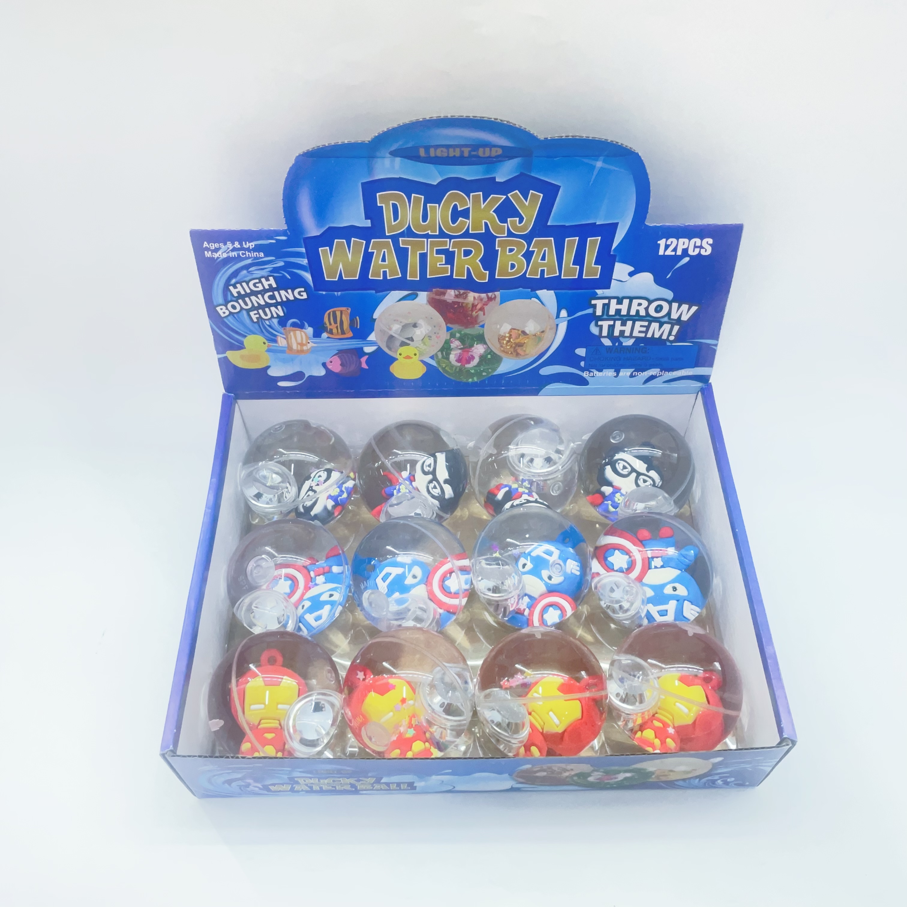 欣飞塑胶玩具，常规款，地摊小网红，6.5cm闪光水晶球2895-98